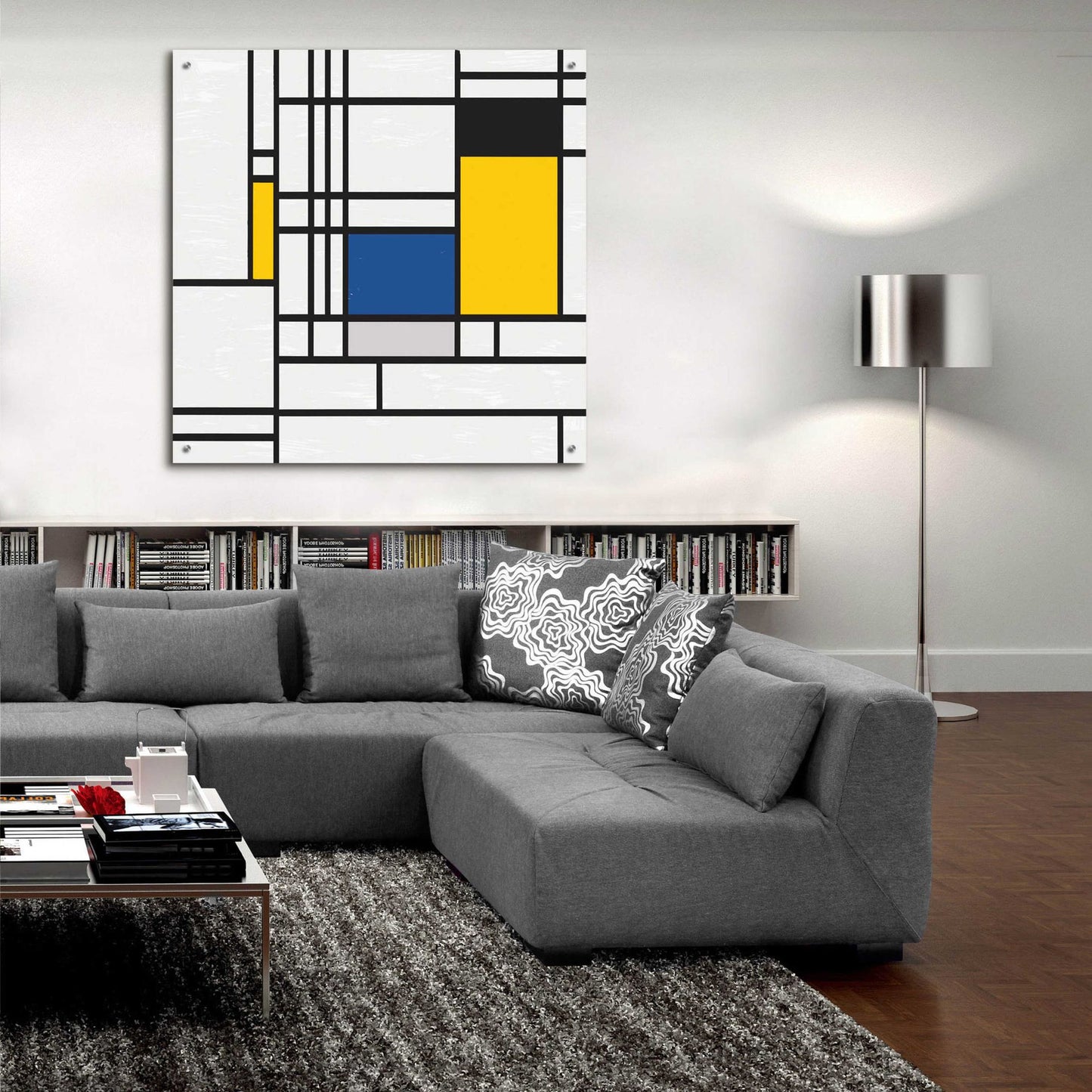 Epic Art 'Mondrian NFT3' by Epic Portfolio, Acrylic Glass Wall Art,36x36