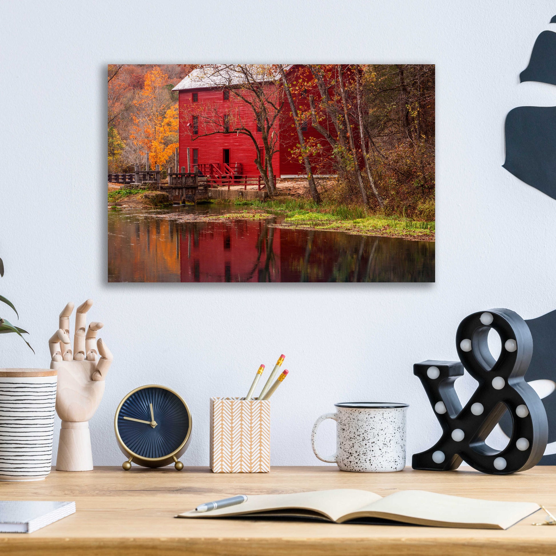 Epic Art 'Alley Springs Mill' by David Hammond, Acrylic Glass Wall Art,16x12