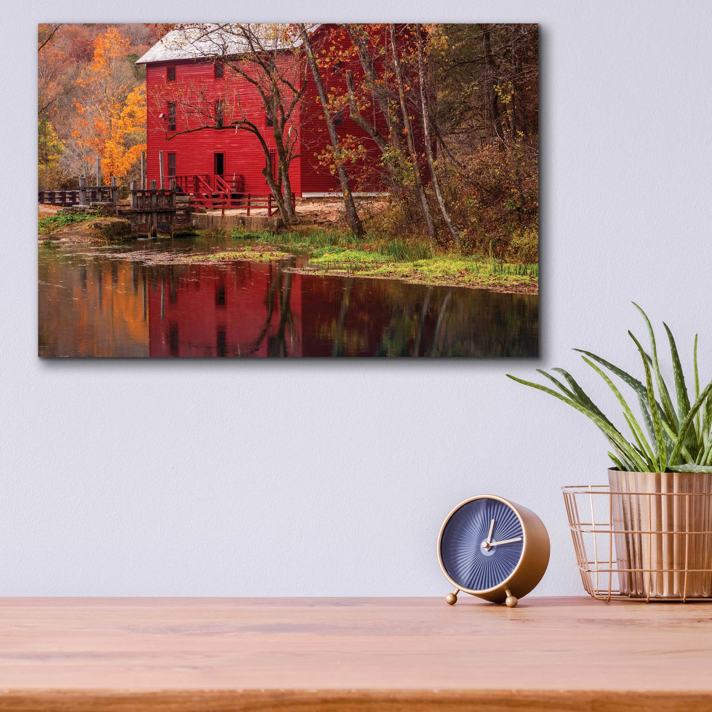 Epic Art 'Alley Springs Mill' by David Hammond, Acrylic Glass Wall Art,16x12