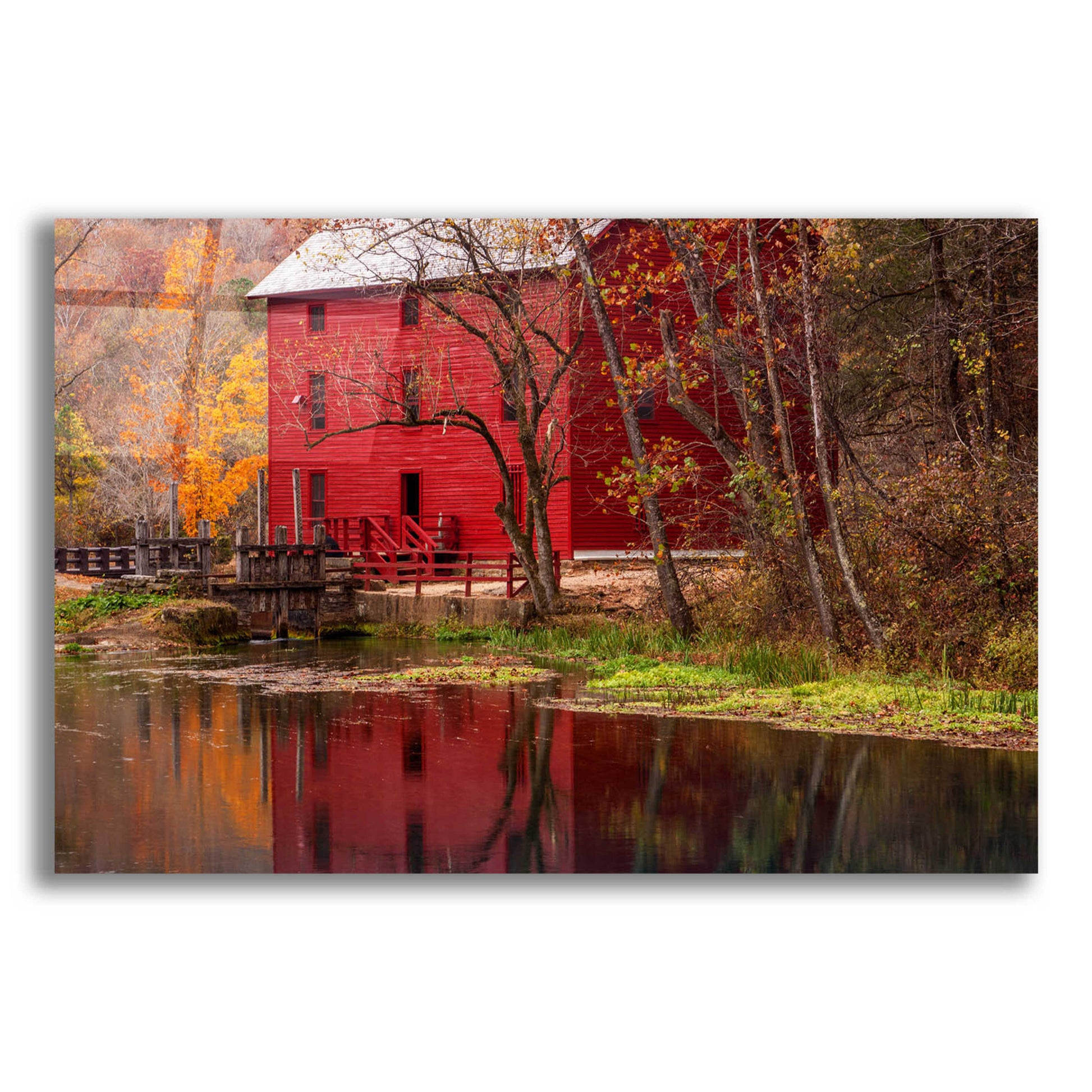 Epic Art 'Alley Springs Mill' by David Hammond, Acrylic Glass Wall Art,16x12