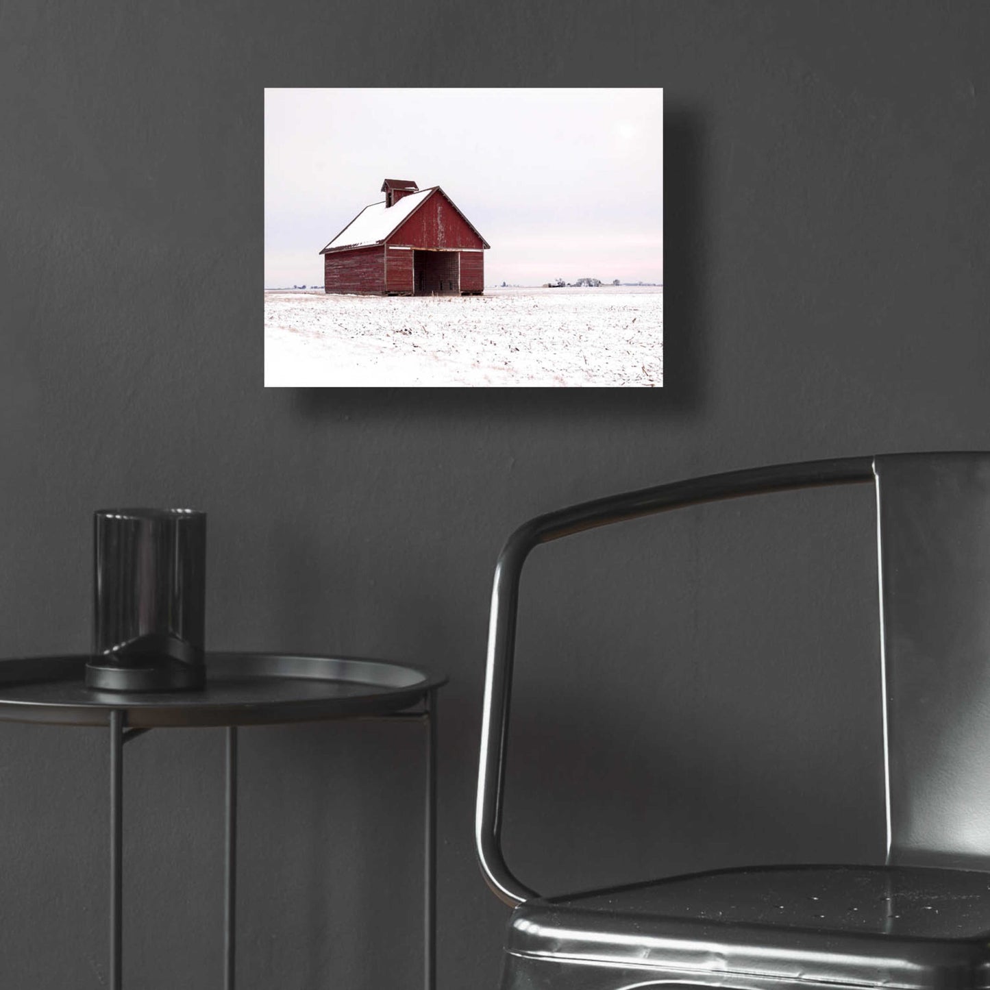 Epic Art 'Central Illinois Barn' by David Hammond, Acrylic Glass Wall Art,16x12