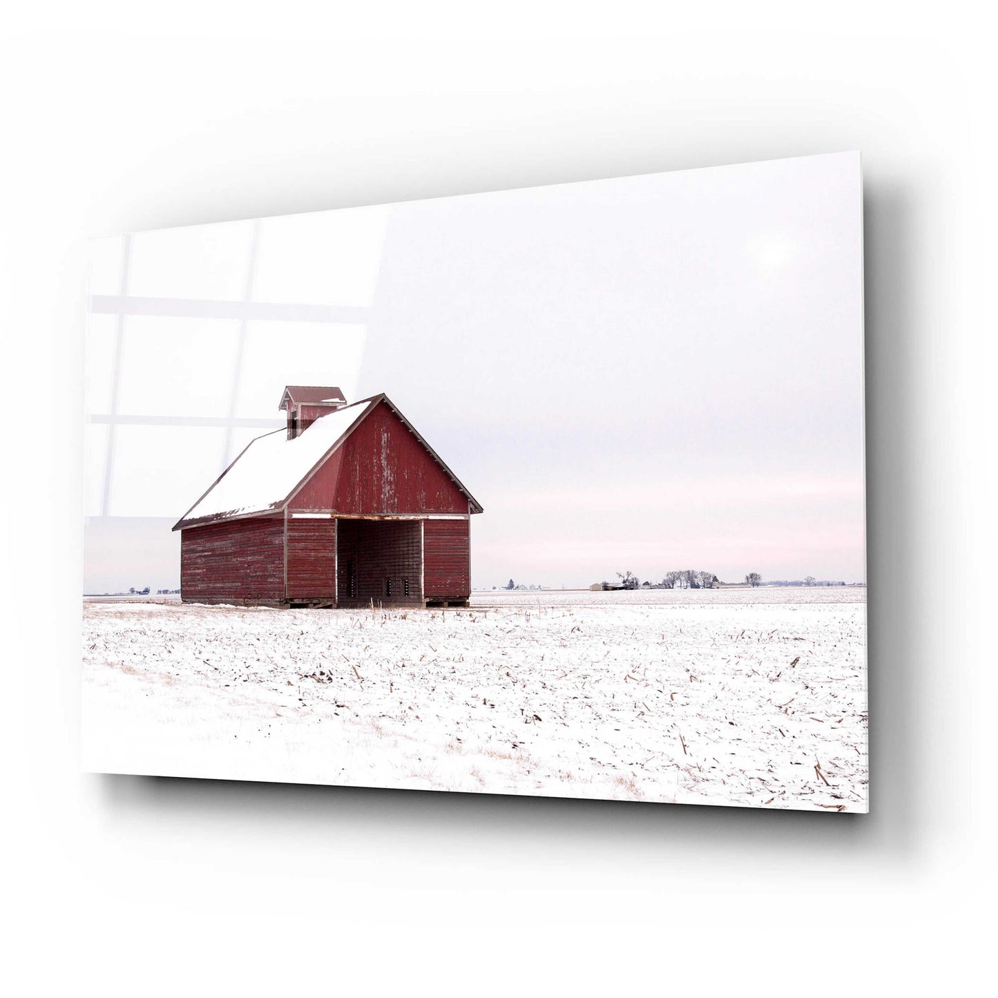 Epic Art 'Central Illinois Barn' by David Hammond, Acrylic Glass Wall Art,24x16