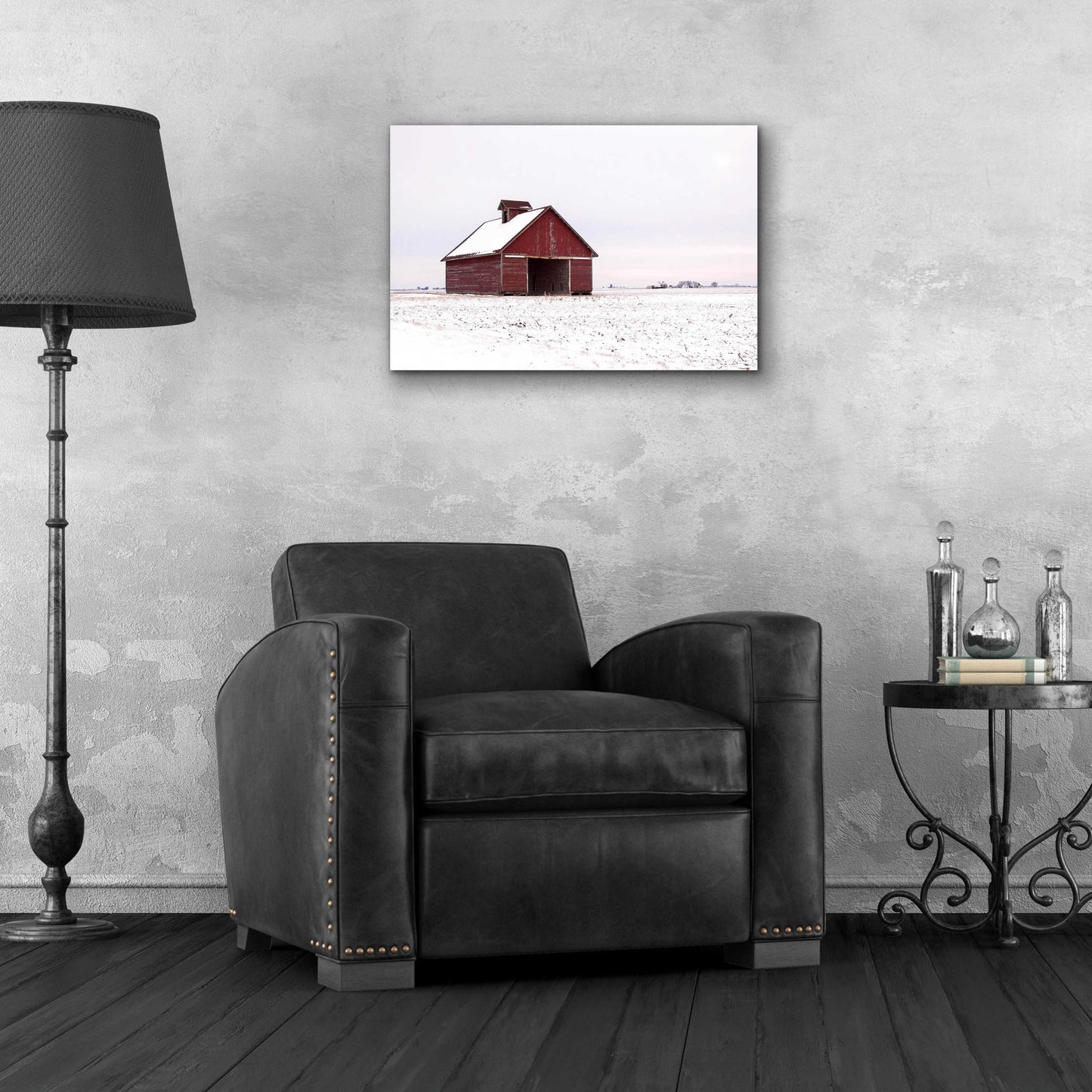 Epic Art 'Central Illinois Barn' by David Hammond, Acrylic Glass Wall Art,24x16