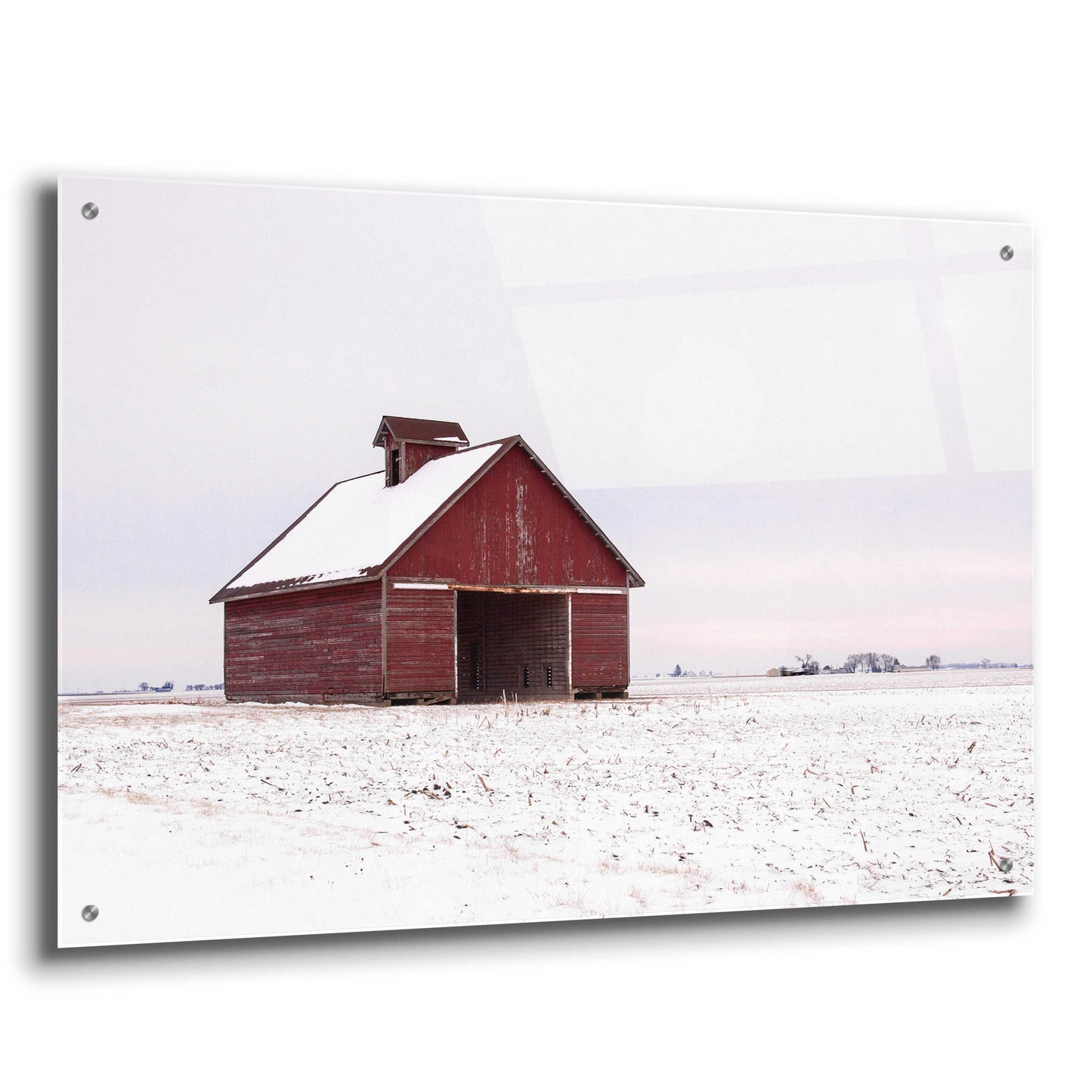 Epic Art 'Central Illinois Barn' by David Hammond, Acrylic Glass Wall Art,36x24