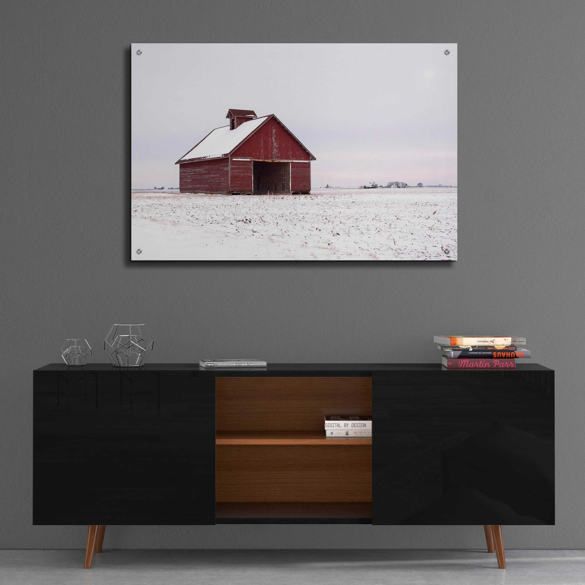 Epic Art 'Central Illinois Barn' by David Hammond, Acrylic Glass Wall Art,36x24