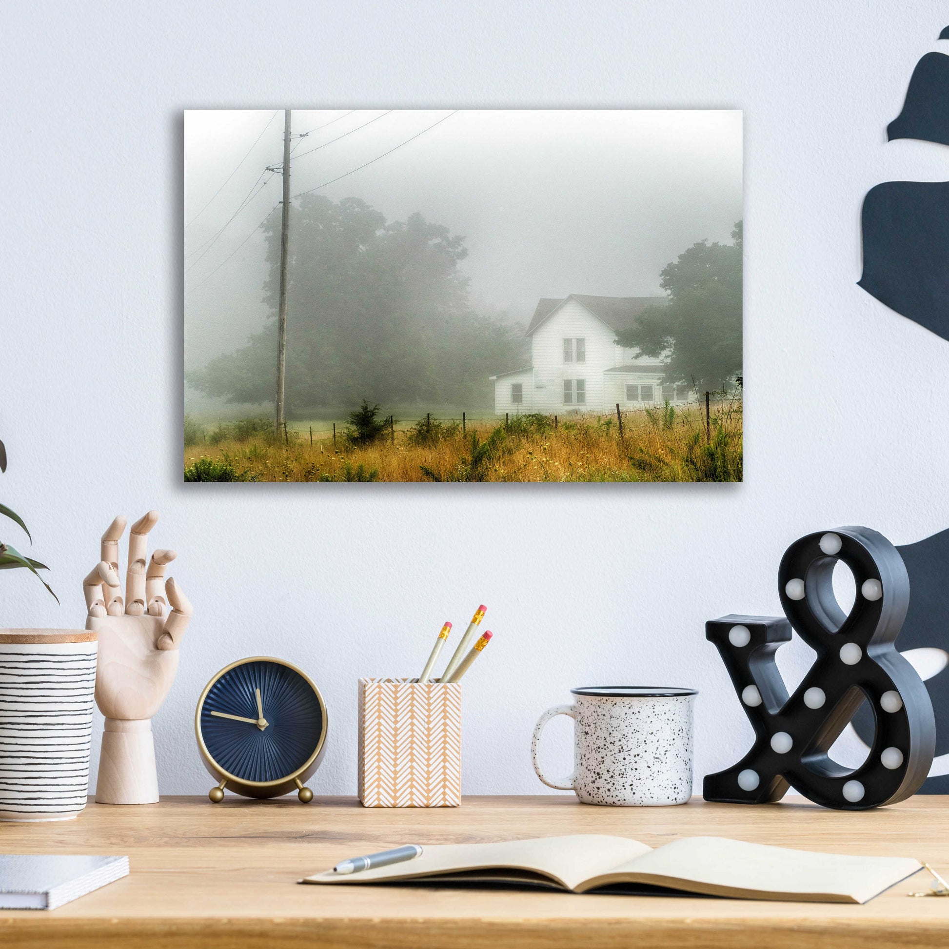 Epic Art 'Fog House' by David Hammond, Acrylic Glass Wall Art,16x12