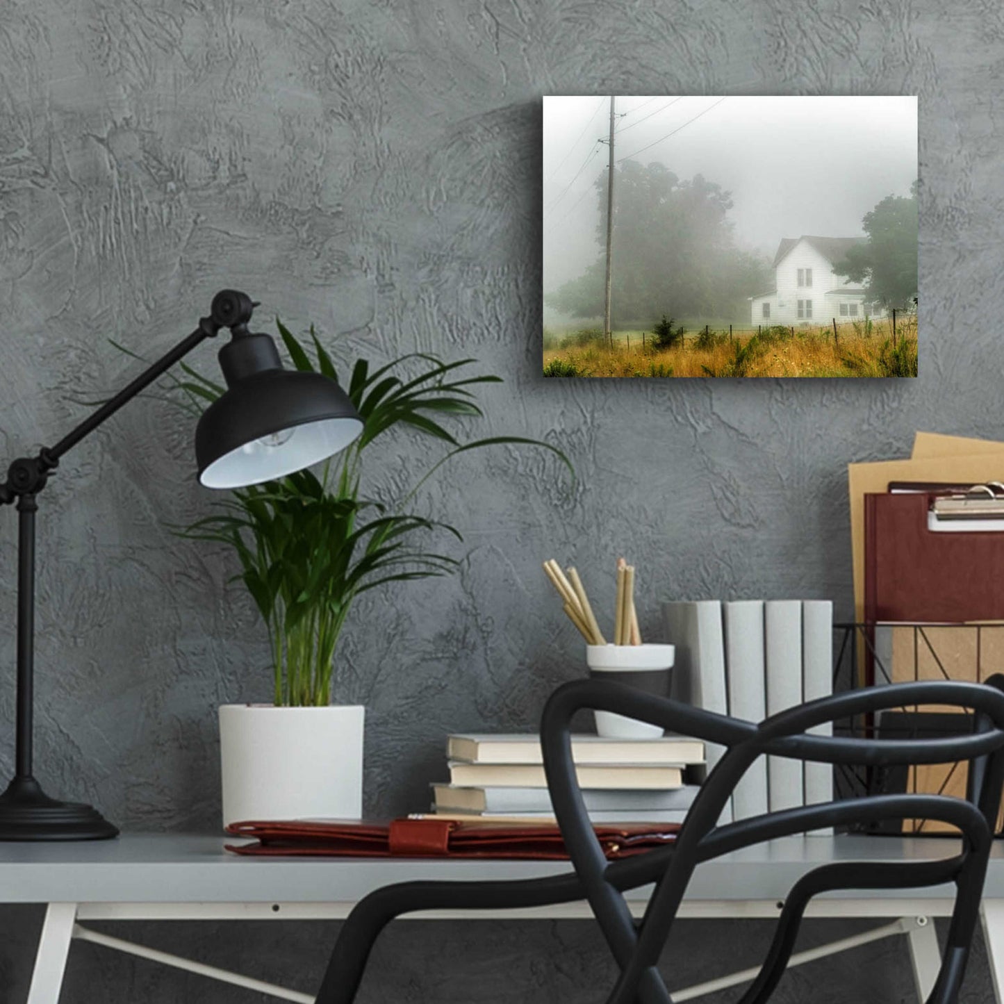 Epic Art 'Fog House' by David Hammond, Acrylic Glass Wall Art,16x12