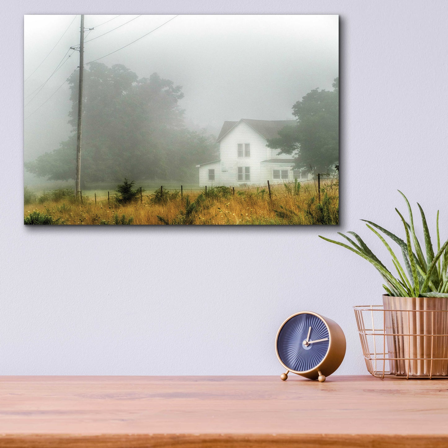 Epic Art 'Fog House' by David Hammond, Acrylic Glass Wall Art,16x12