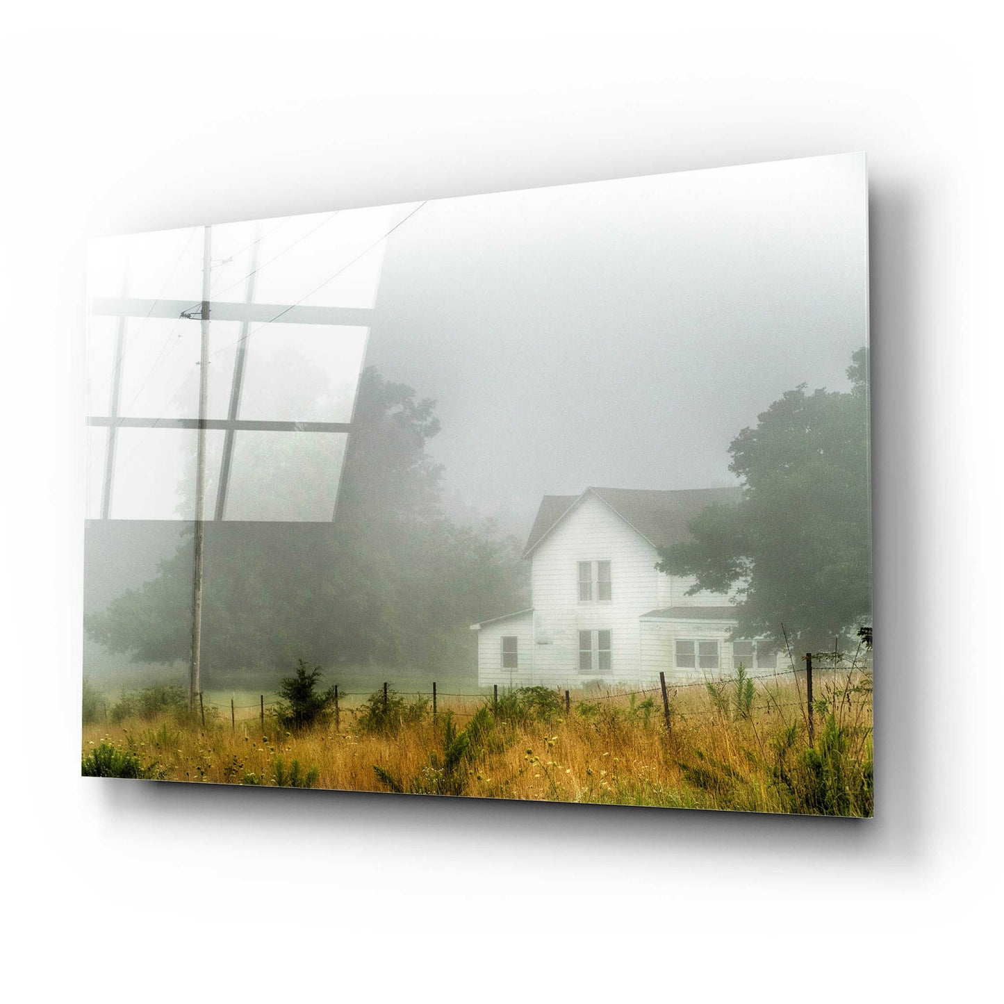 Epic Art 'Fog House' by David Hammond, Acrylic Glass Wall Art,24x16