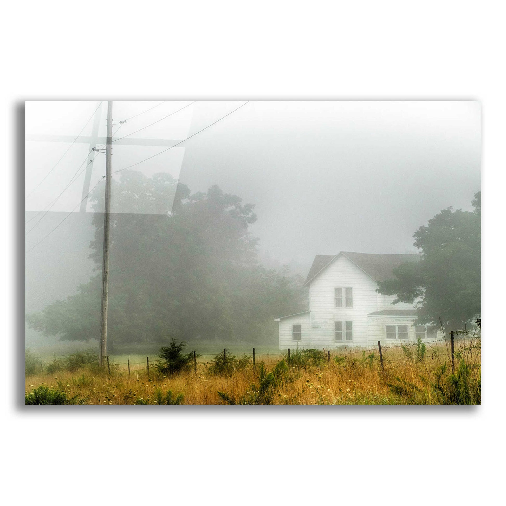 Epic Art 'Fog House' by David Hammond, Acrylic Glass Wall Art,24x16