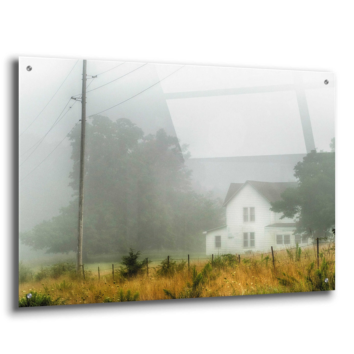 Epic Art 'Fog House' by David Hammond, Acrylic Glass Wall Art,36x24