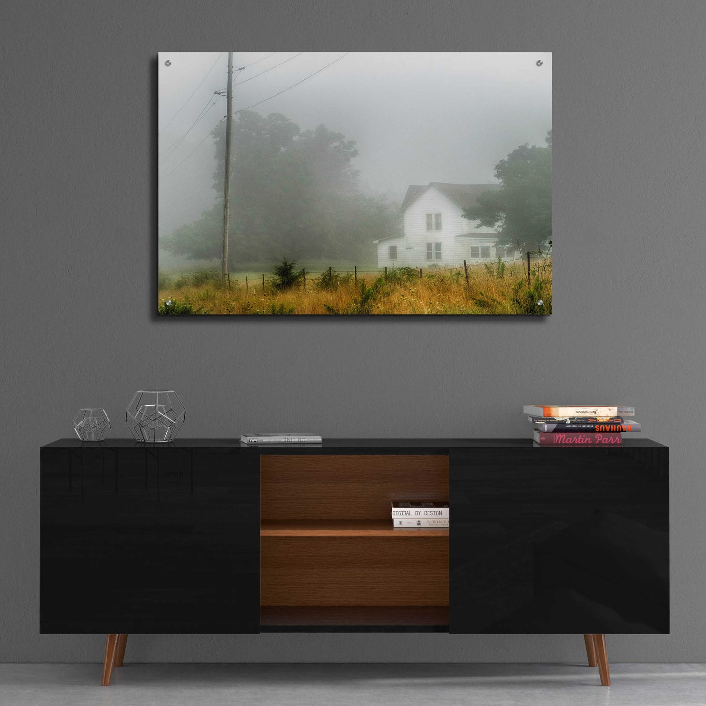 Epic Art 'Fog House' by David Hammond, Acrylic Glass Wall Art,36x24