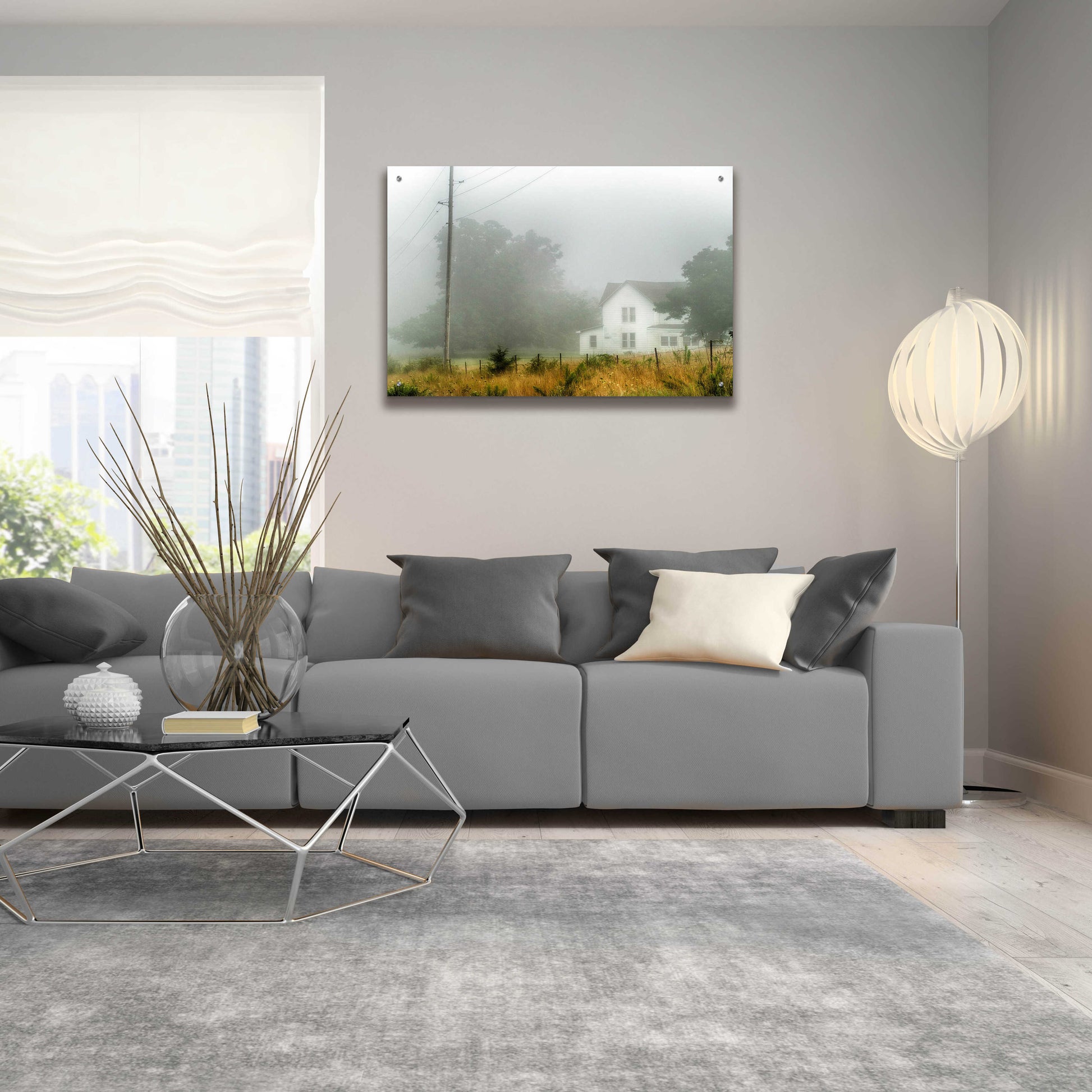 Epic Art 'Fog House' by David Hammond, Acrylic Glass Wall Art,36x24