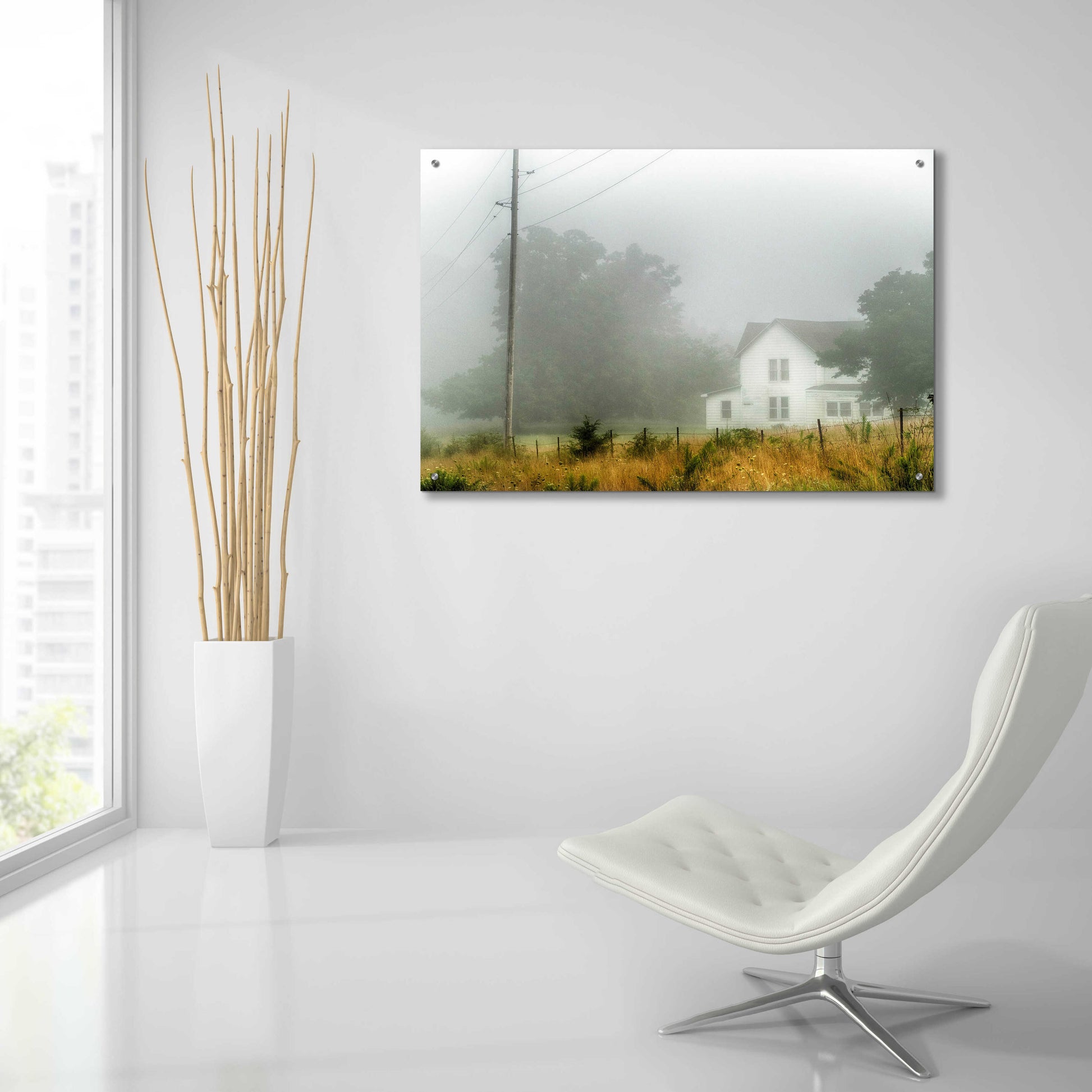 Epic Art 'Fog House' by David Hammond, Acrylic Glass Wall Art,36x24