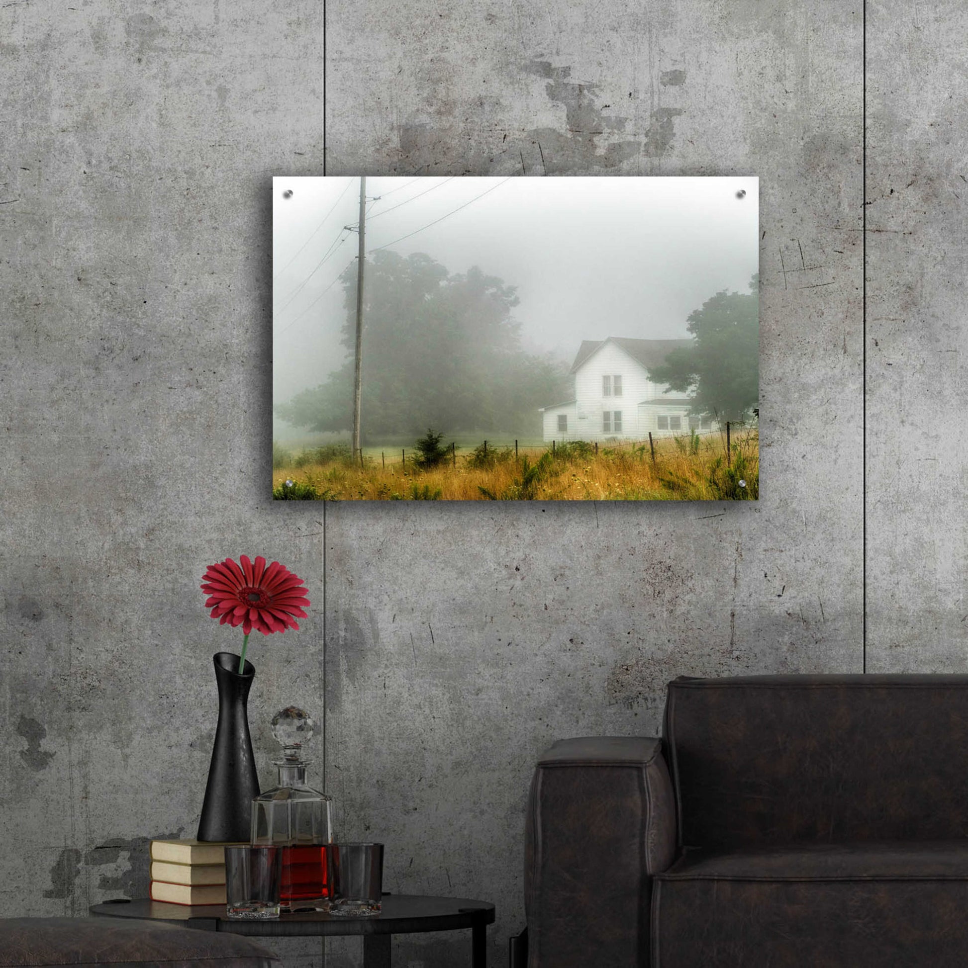 Epic Art 'Fog House' by David Hammond, Acrylic Glass Wall Art,36x24