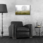 Epic Art 'Foggy Rural Scene' by David Hammond, Acrylic Glass Wall Art,24x16