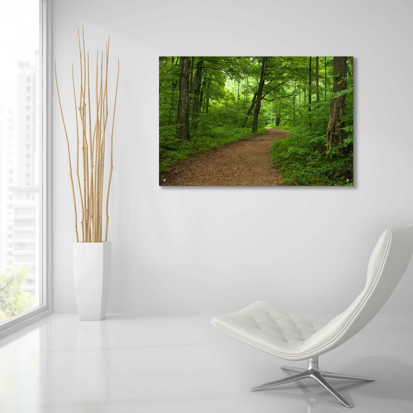 Epic Art 'Summer Walk' by David Hammond, Acrylic Glass Wall Art,36x24