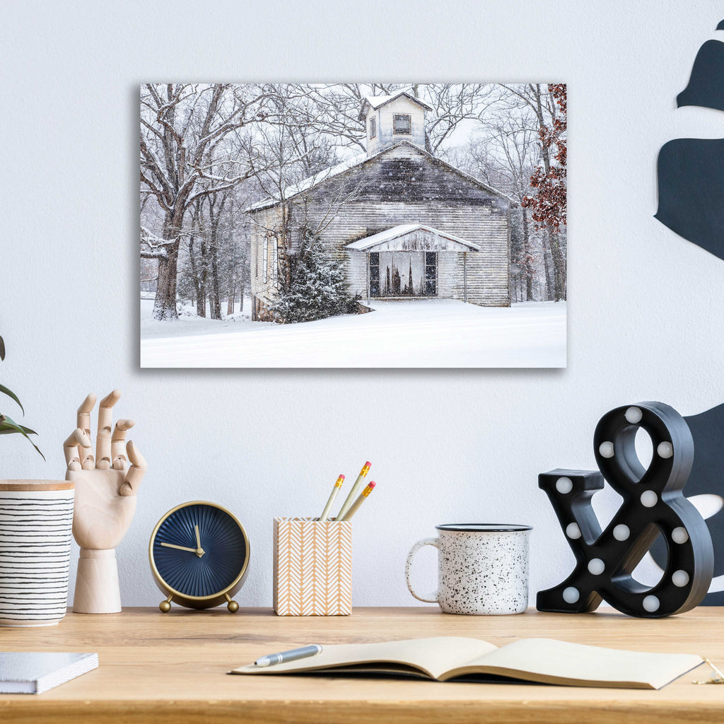 Epic Art 'Vintage Church' by David Hammond, Acrylic Glass Wall Art,16x12