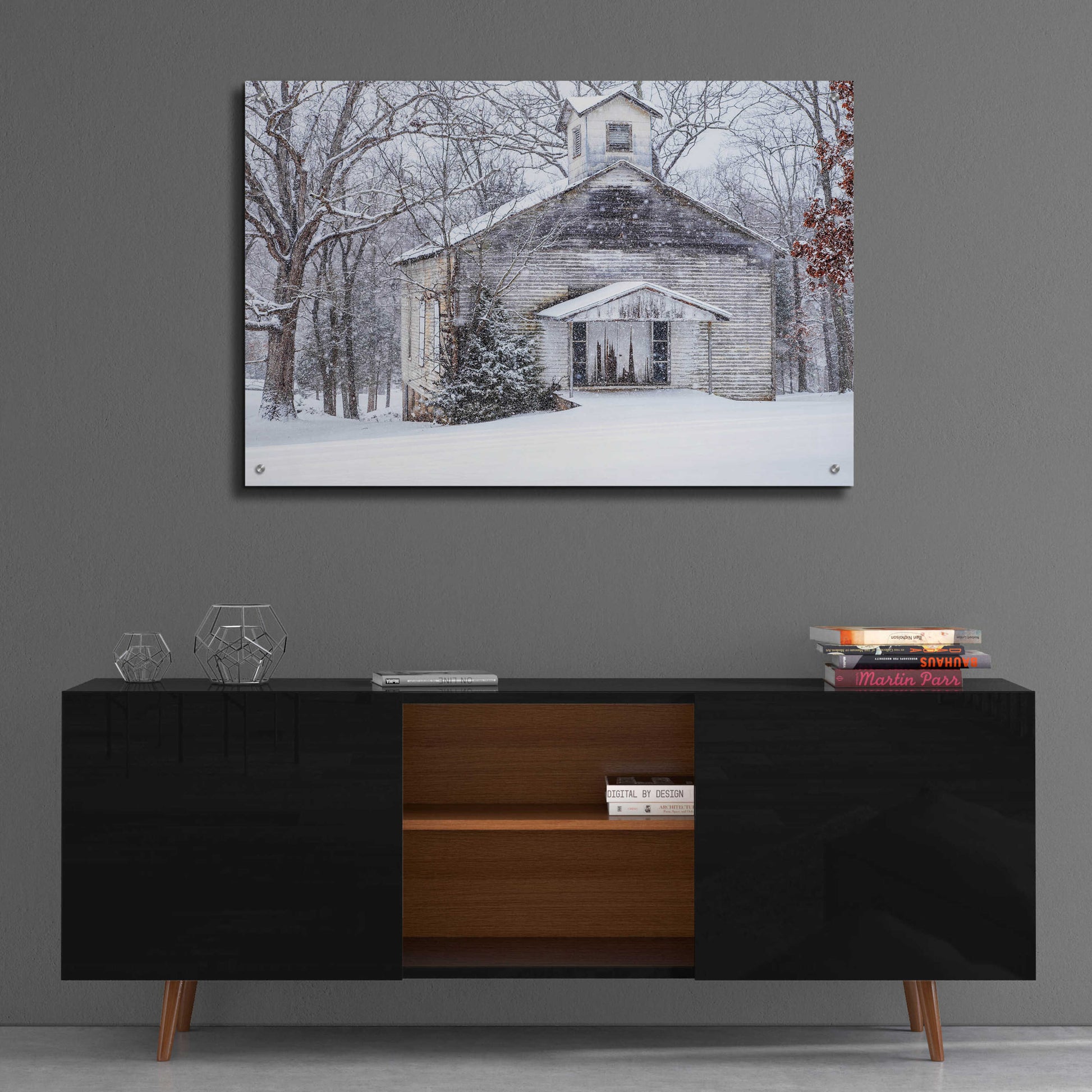 Epic Art 'Vintage Church' by David Hammond, Acrylic Glass Wall Art,36x24