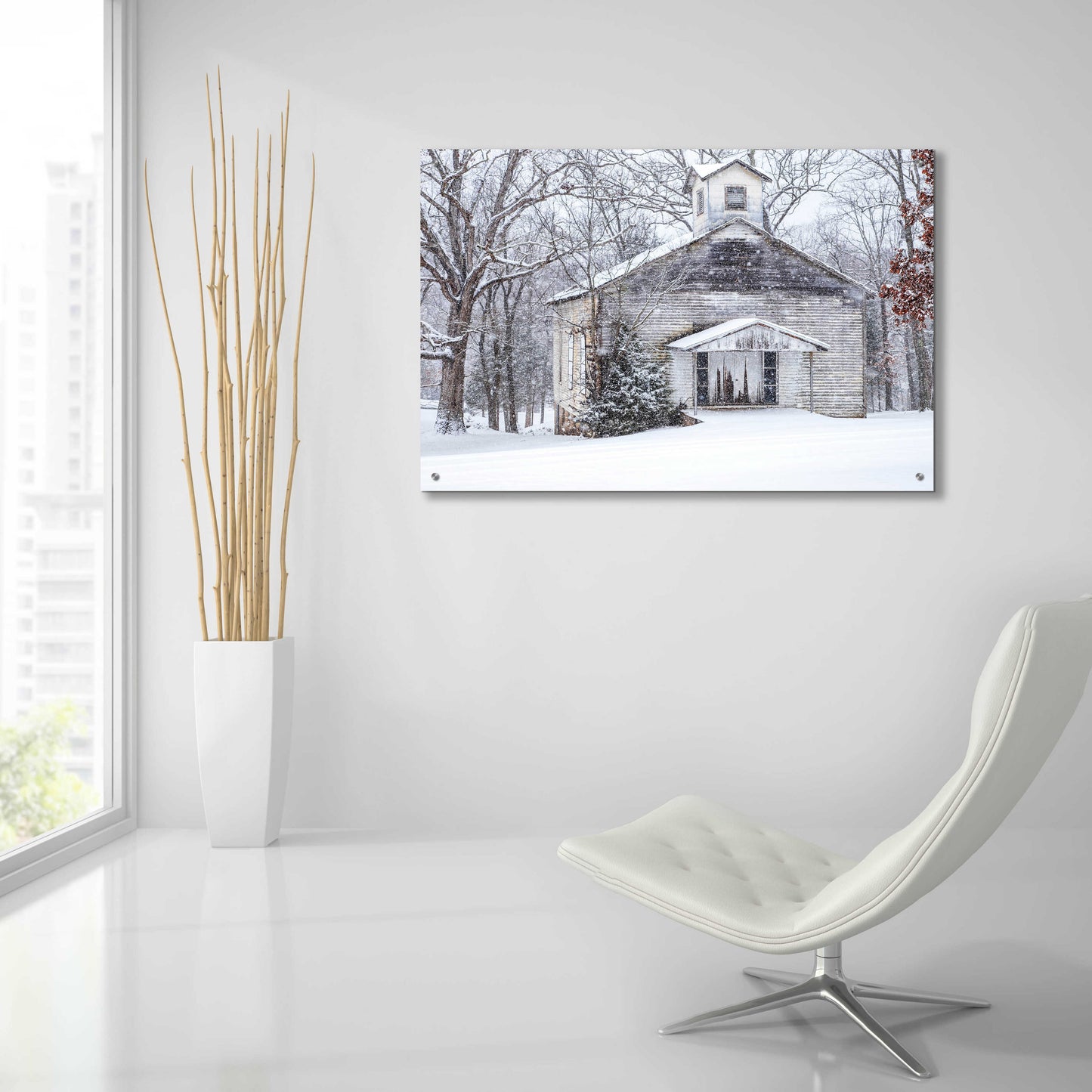 Epic Art 'Vintage Church' by David Hammond, Acrylic Glass Wall Art,36x24