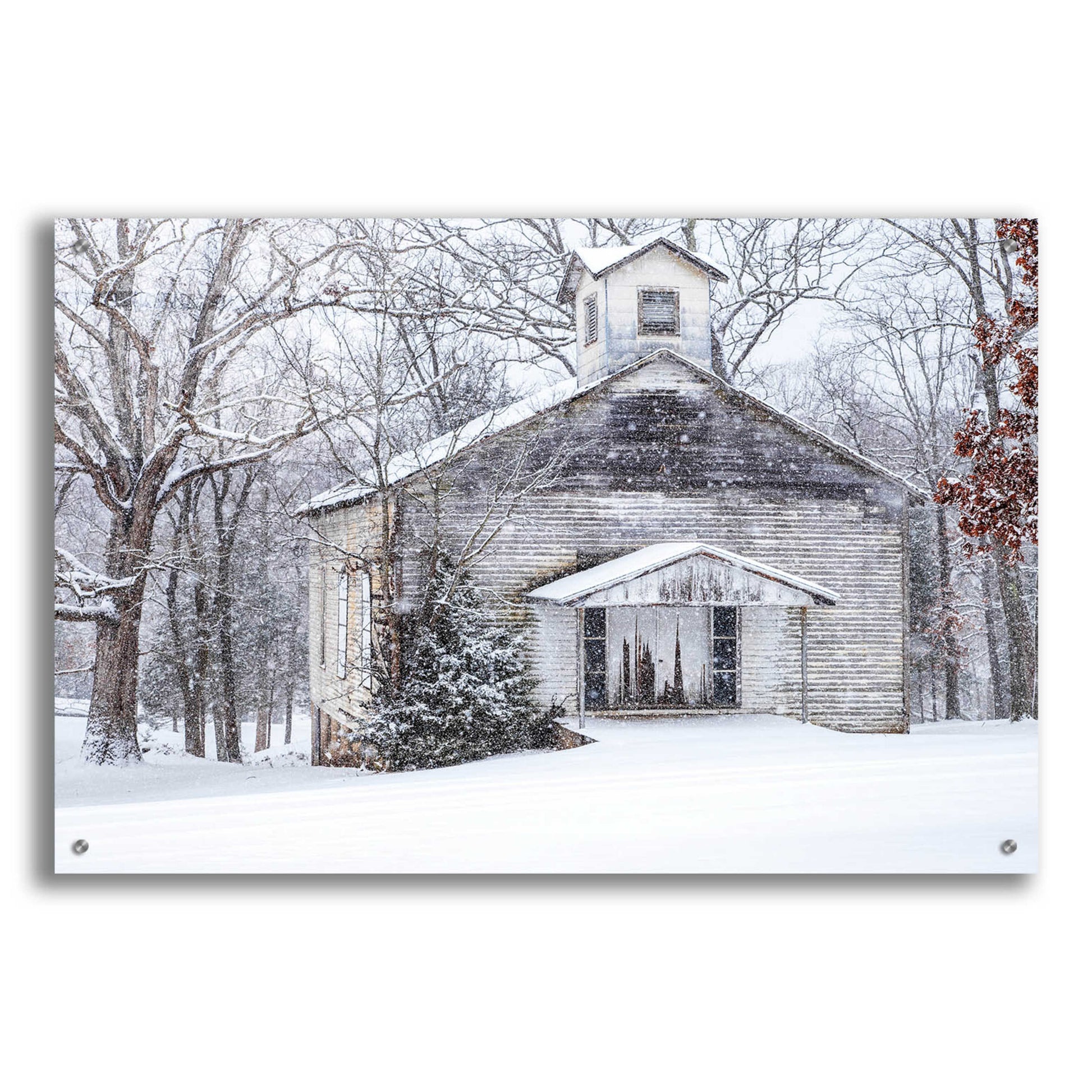 Epic Art 'Vintage Church' by David Hammond, Acrylic Glass Wall Art,36x24