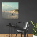 Epic Art 'Biking on Ocracoke' by Dawn D Hanna, Acrylic Glass Wall Art,36x36