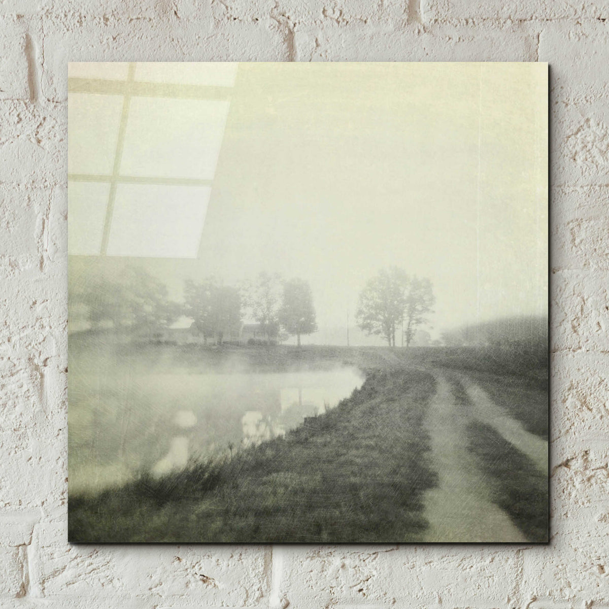 Epic Art 'Foggy Sunrise' by Dawn D Hanna, Acrylic Glass Wall Art,12x12