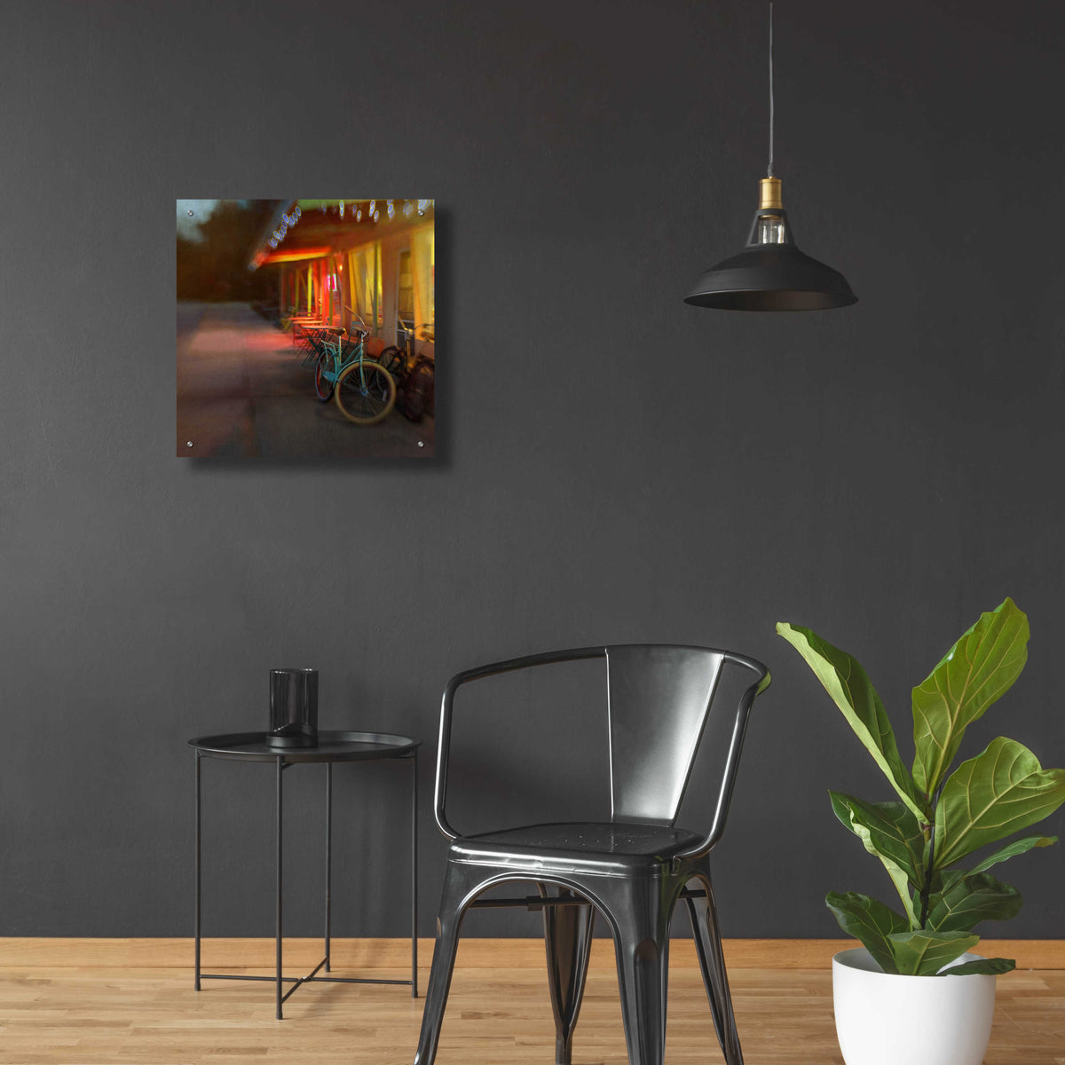 Epic Art 'Jennifer’s Bike' by Dawn D Hanna, Acrylic Glass Wall Art,24x24