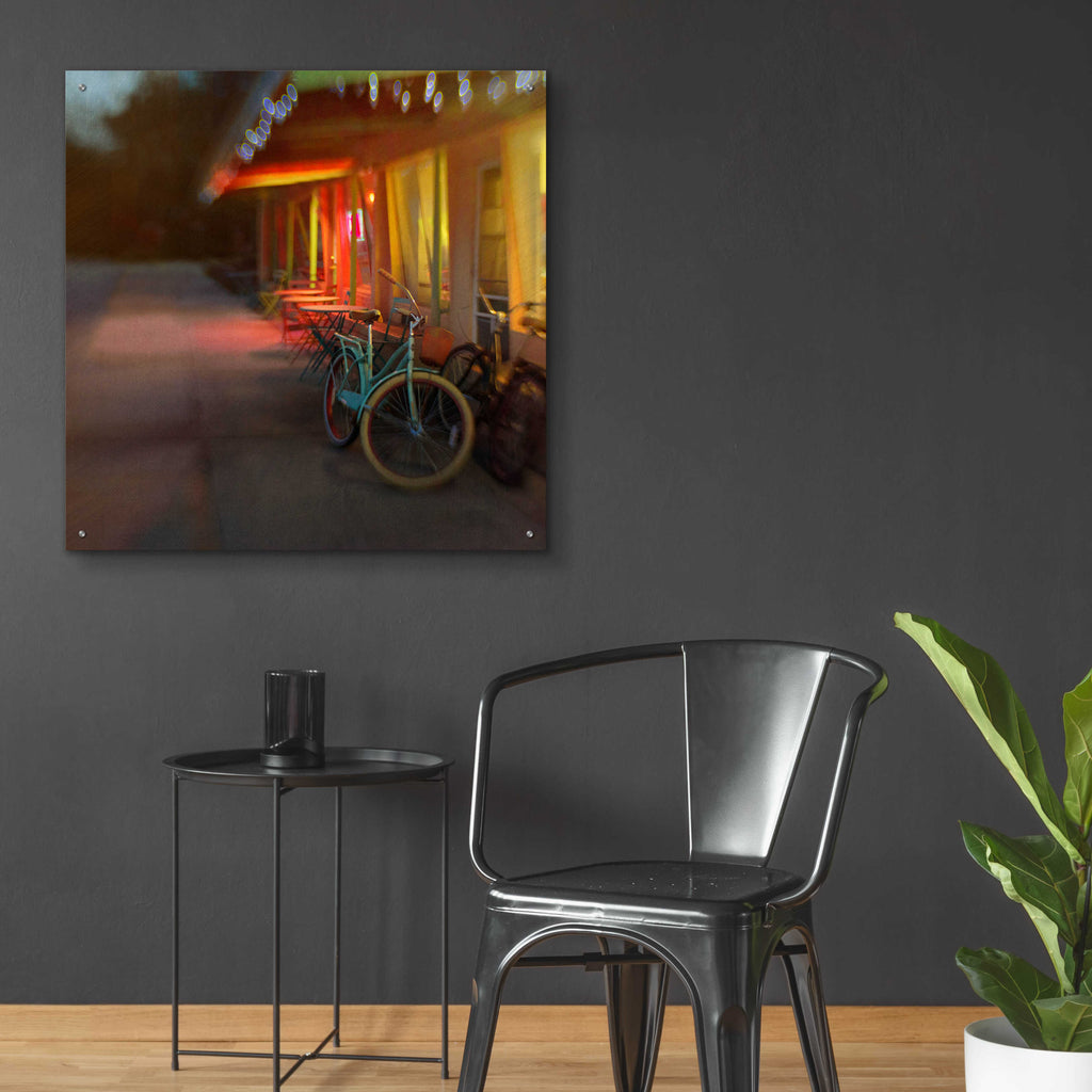 Epic Art 'Jennifer’s Bike' by Dawn D Hanna, Acrylic Glass Wall Art,36x36
