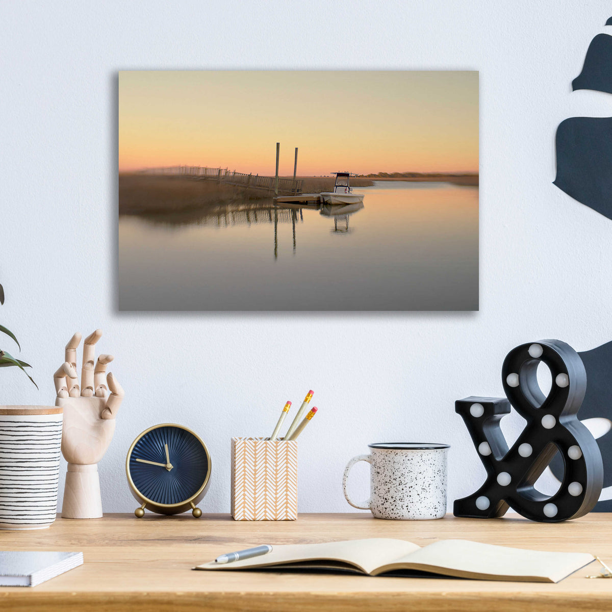 Epic Art 'Murrells Inlet' by Dawn D Hanna, Acrylic Glass Wall Art,16x12