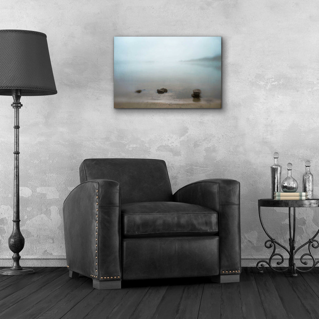 Epic Art 'Three Rocks' by Dawn D Hanna, Acrylic Glass Wall Art,24x16