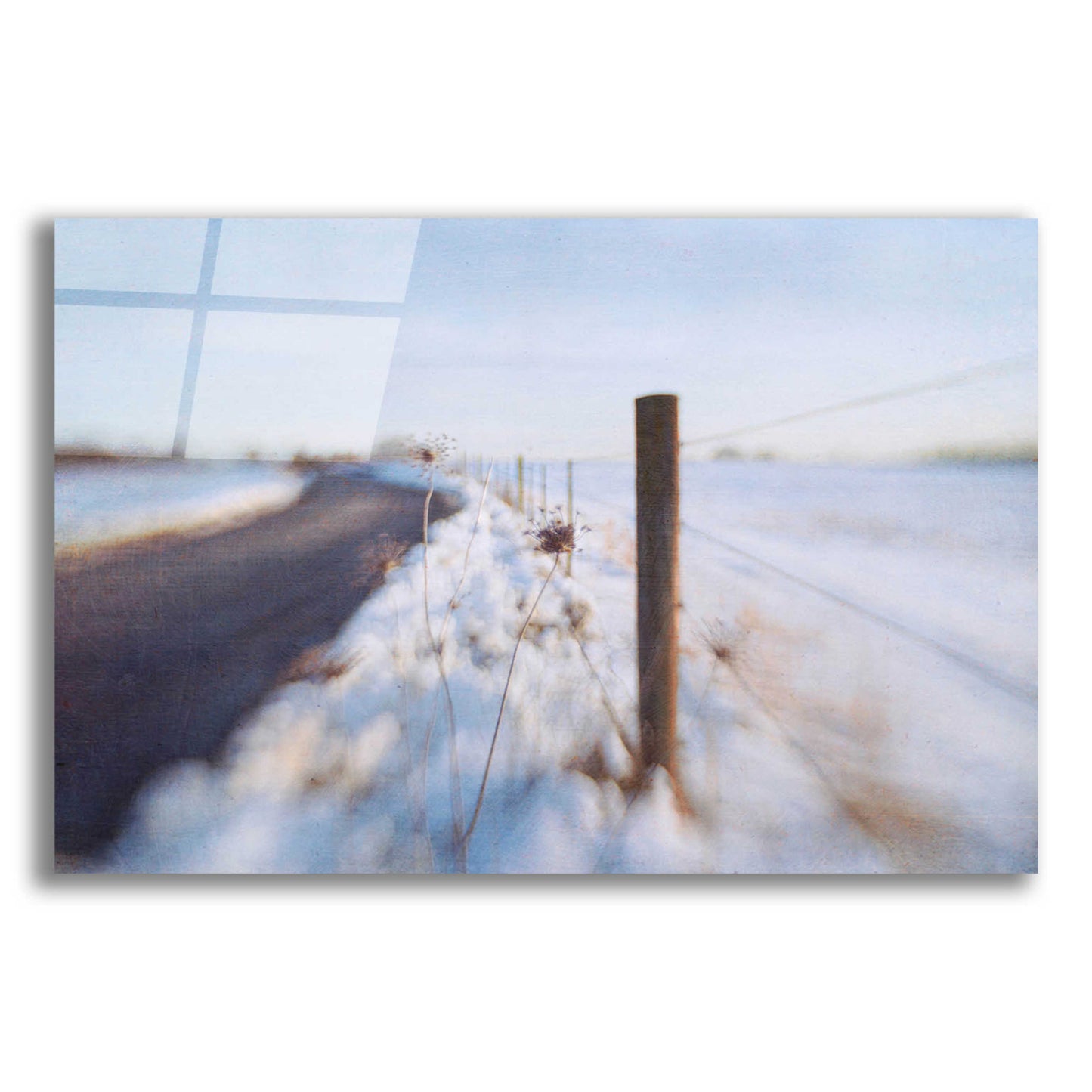 Epic Art 'Walking on the Edge of Winter' by Dawn D Hanna, Acrylic Glass Wall Art,24x16