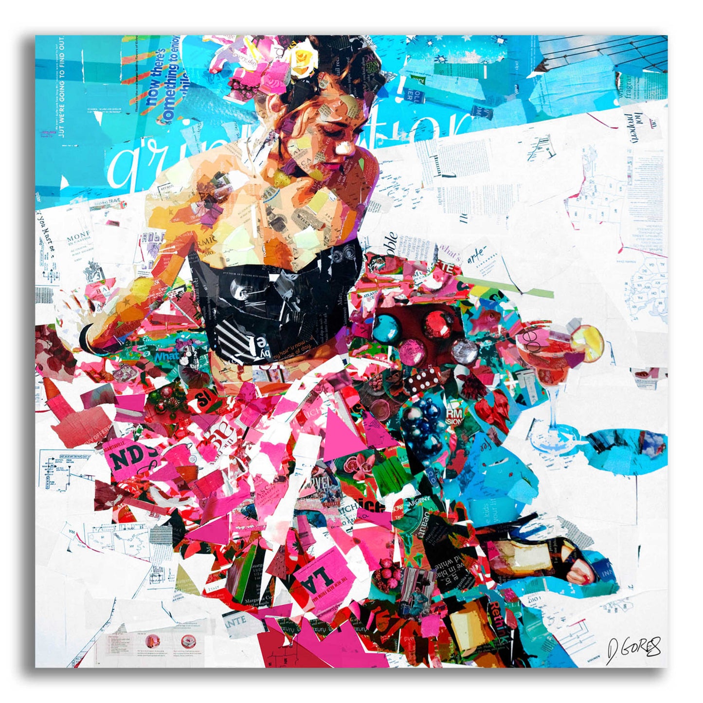 Epic Art 'All Summer Long' by Derek Gores, Acrylic Glass Wall Art,12x12