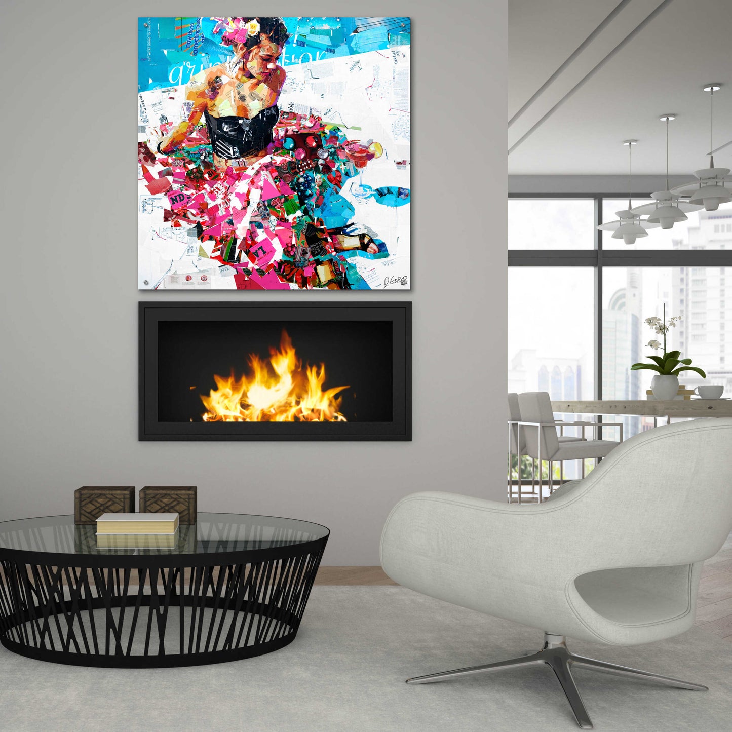 Epic Art 'All Summer Long' by Derek Gores, Acrylic Glass Wall Art,36x36