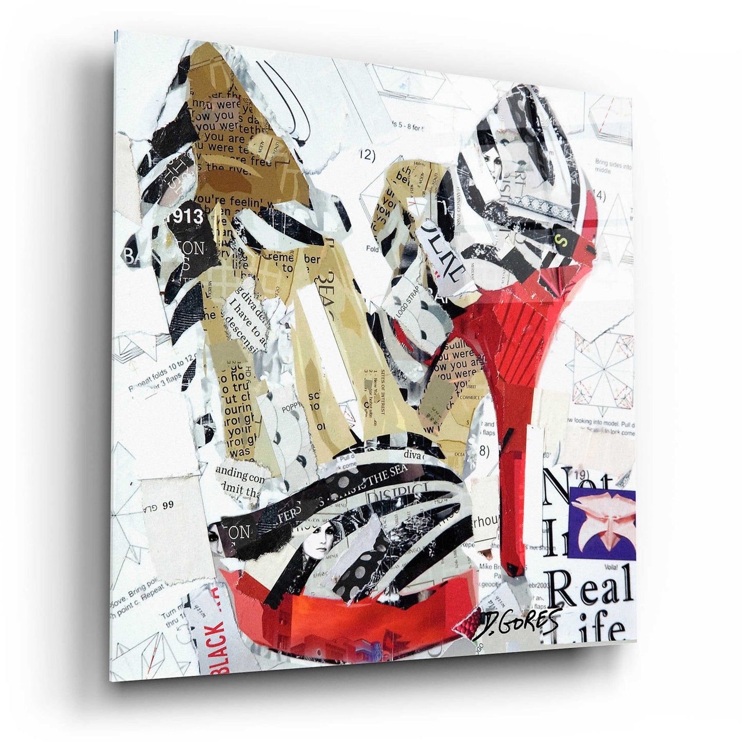 Epic Art 'Not in Real Life' by Derek Gores, Acrylic Glass Wall Art,12x12