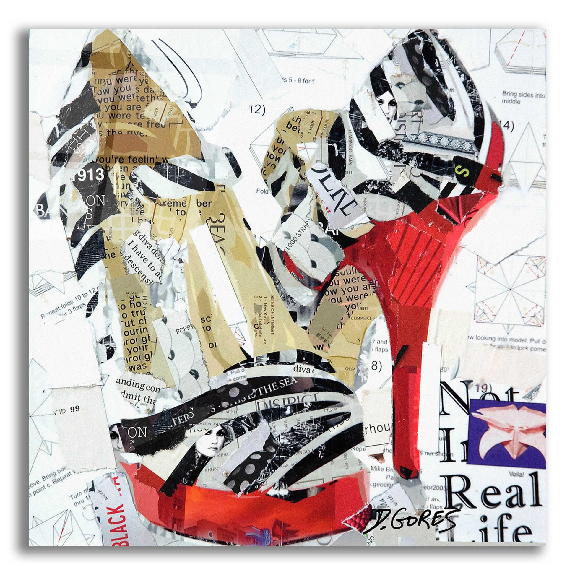 Epic Art 'Not in Real Life' by Derek Gores, Acrylic Glass Wall Art,12x12