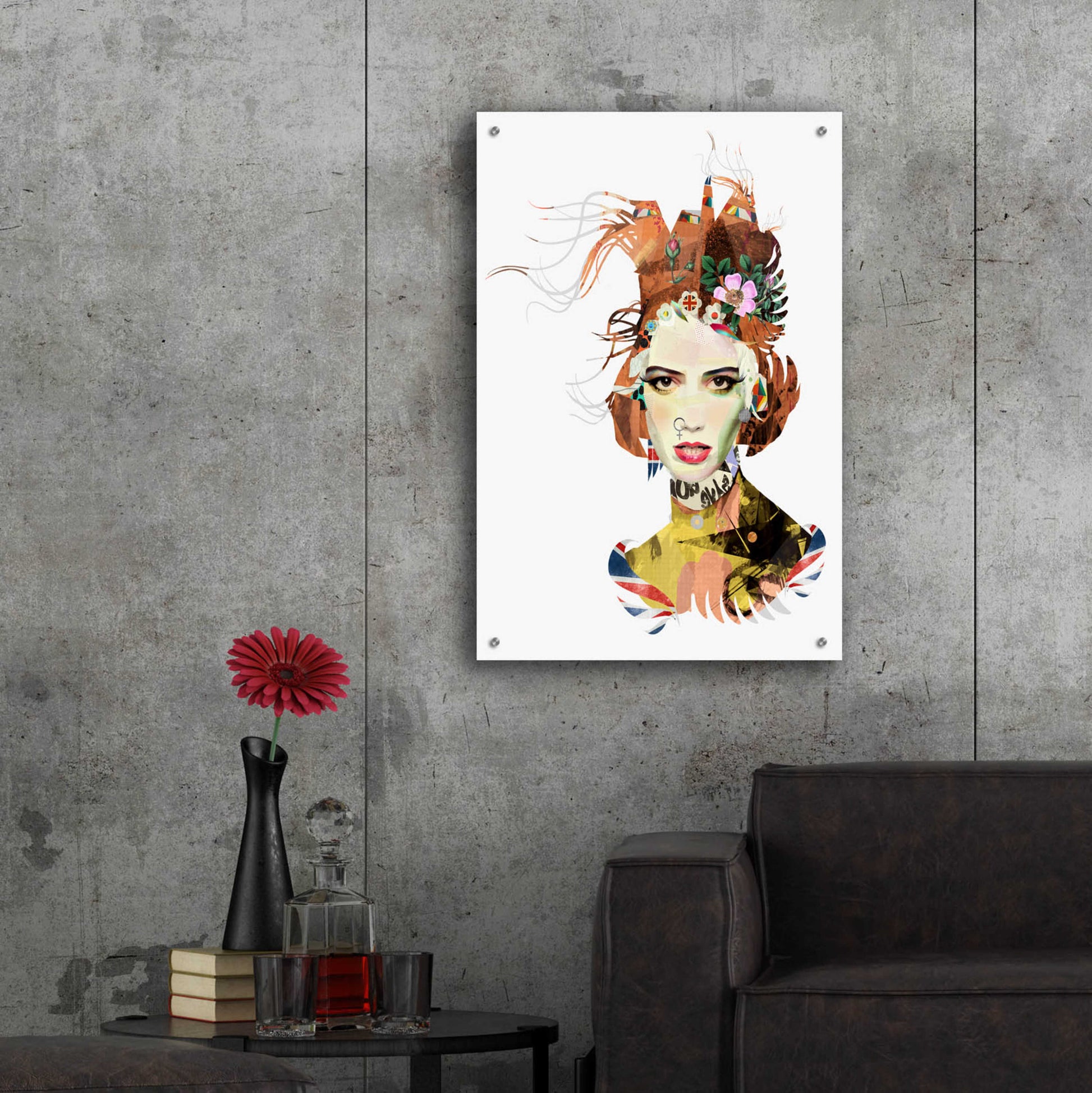 Epic Art 'The Queen' by Giulio Lurissevich, Acrylic Glass Wall Art,24x36