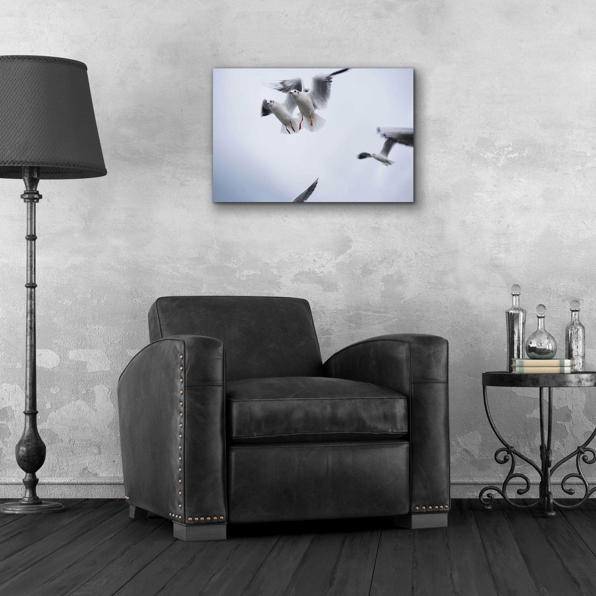 Epic Art 'Bird Hug' by Epic Portfolio, Acrylic Glass Wall Art,24x16