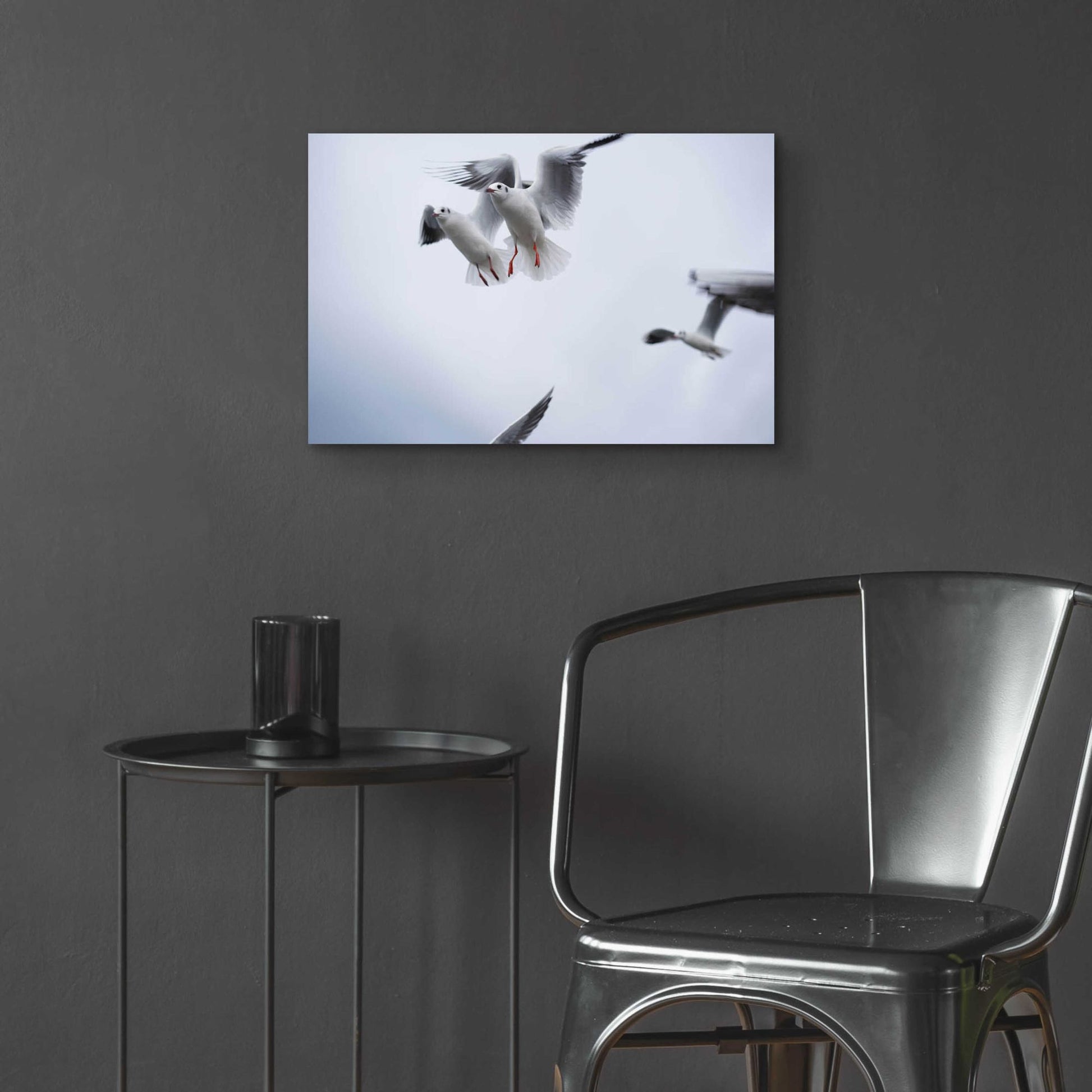 Epic Art 'Bird Hug' by Epic Portfolio, Acrylic Glass Wall Art,24x16