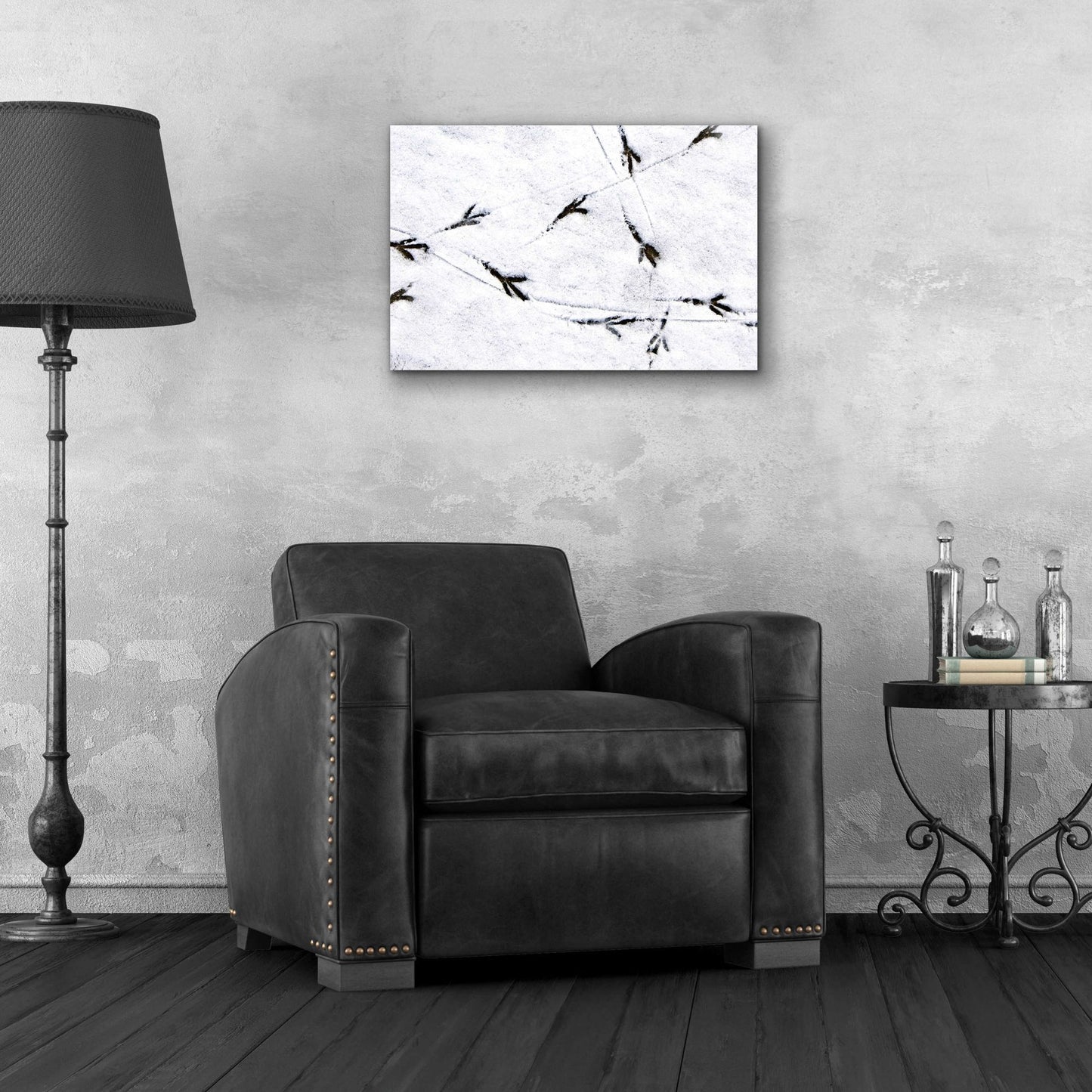 Epic Art 'Bird's footprints' by Epic Portfolio, Acrylic Glass Wall Art,24x16