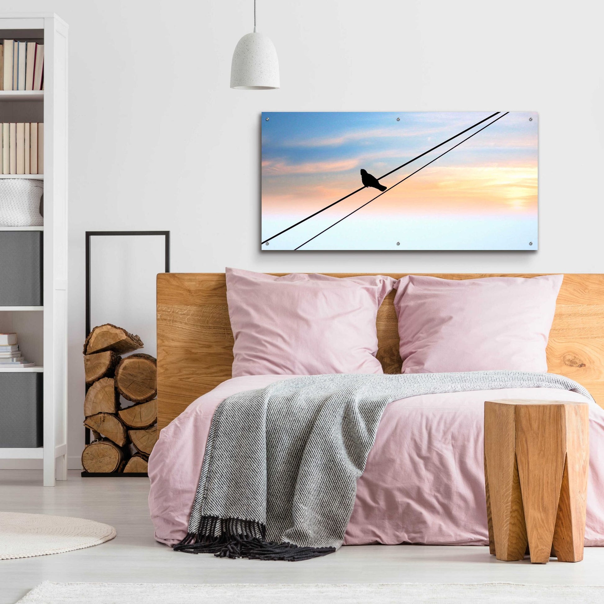 Epic Art 'Sunset Watching' by Epic Portfolio, Acrylic Glass Wall Art,48x24