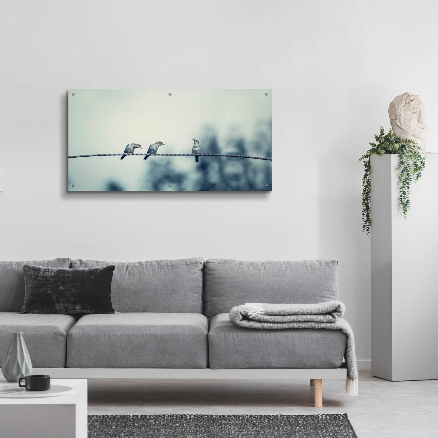 Epic Art 'Three Musketeers' by Epic Portfolio, Acrylic Glass Wall Art,48x24