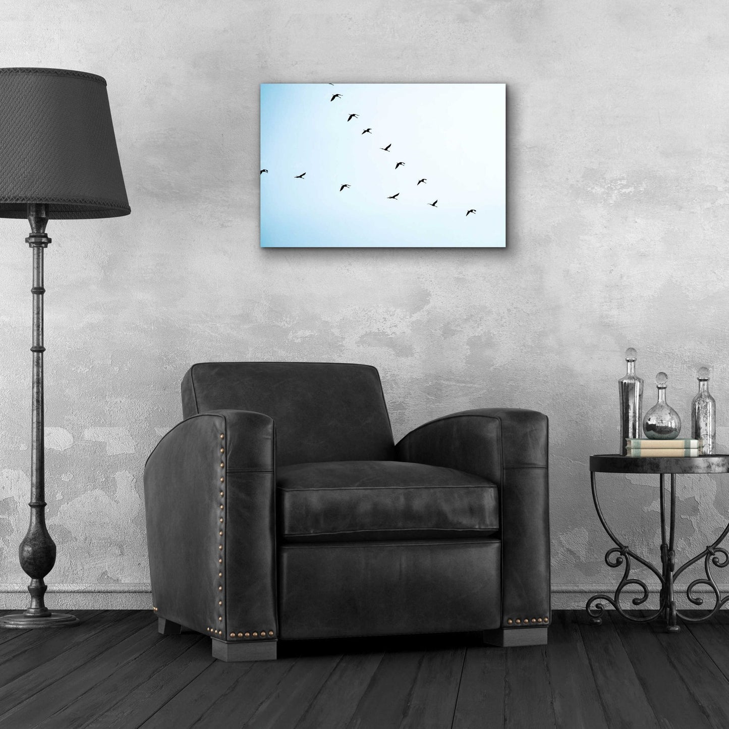 Epic Art 'V Formation' by Epic Portfolio, Acrylic Glass Wall Art,24x16