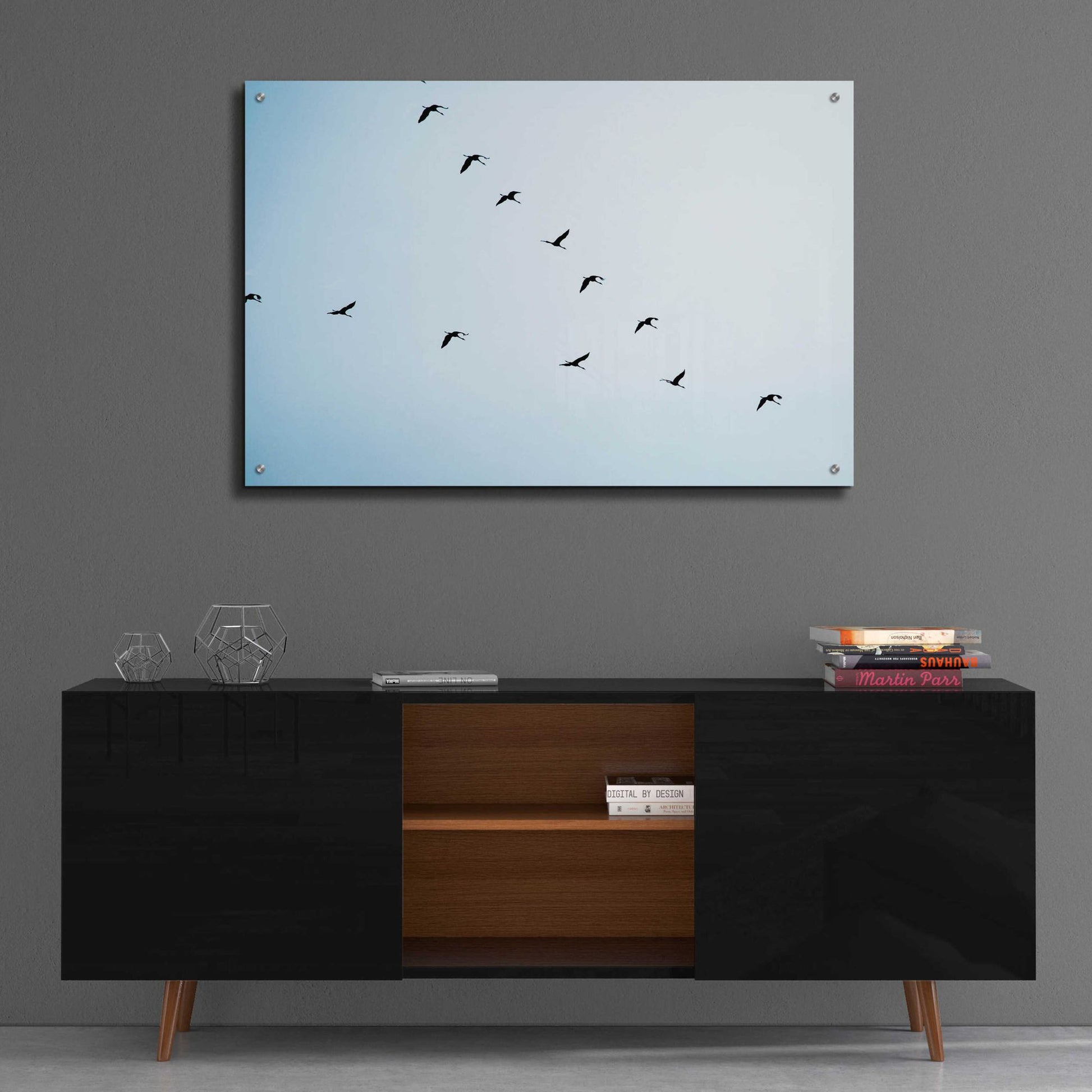 Epic Art 'V Formation' by Epic Portfolio, Acrylic Glass Wall Art,36x24