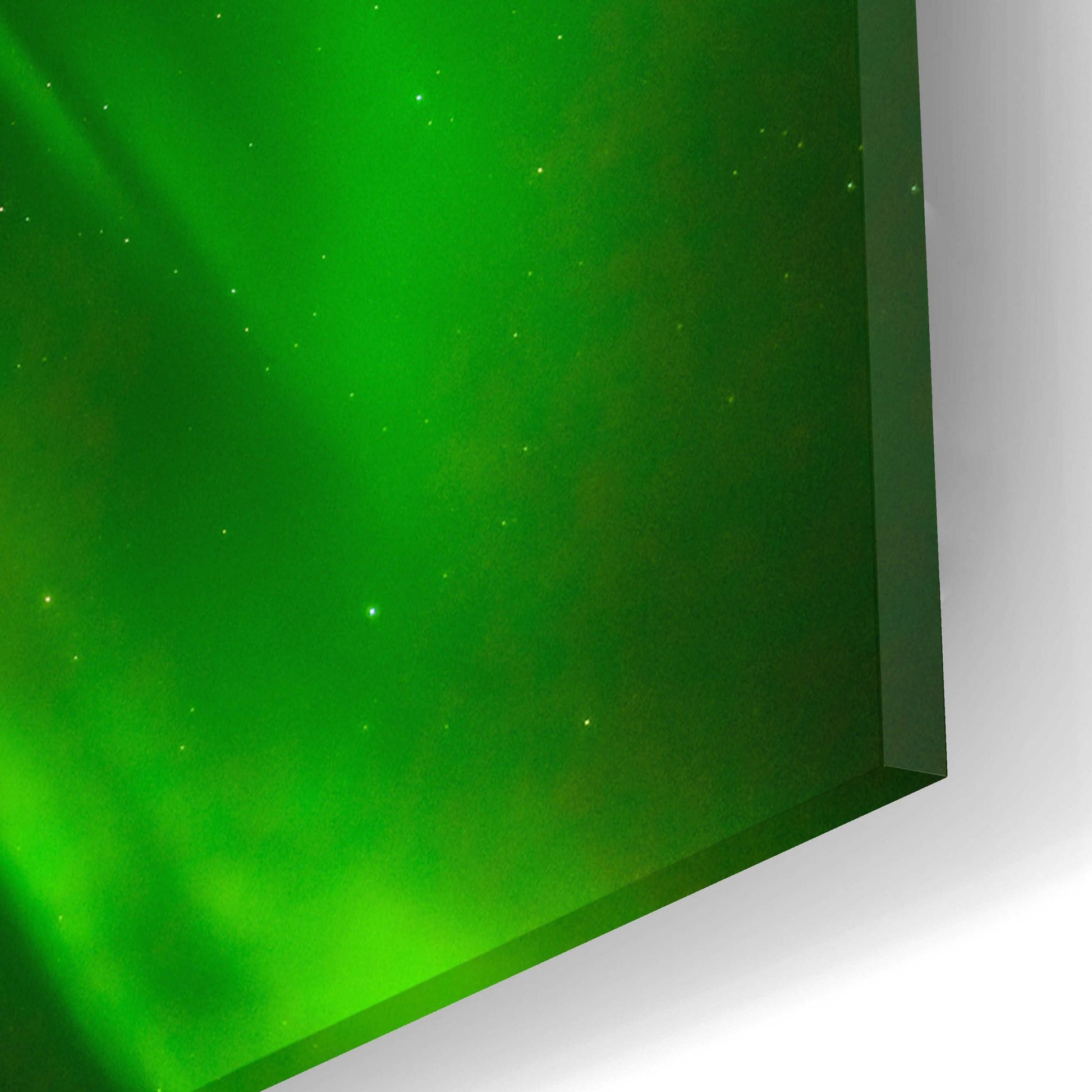 Epic Art 'A Beautiful Green Aurora Borealis' by Epic Portfolio, Acrylic Glass Wall Art,16x12