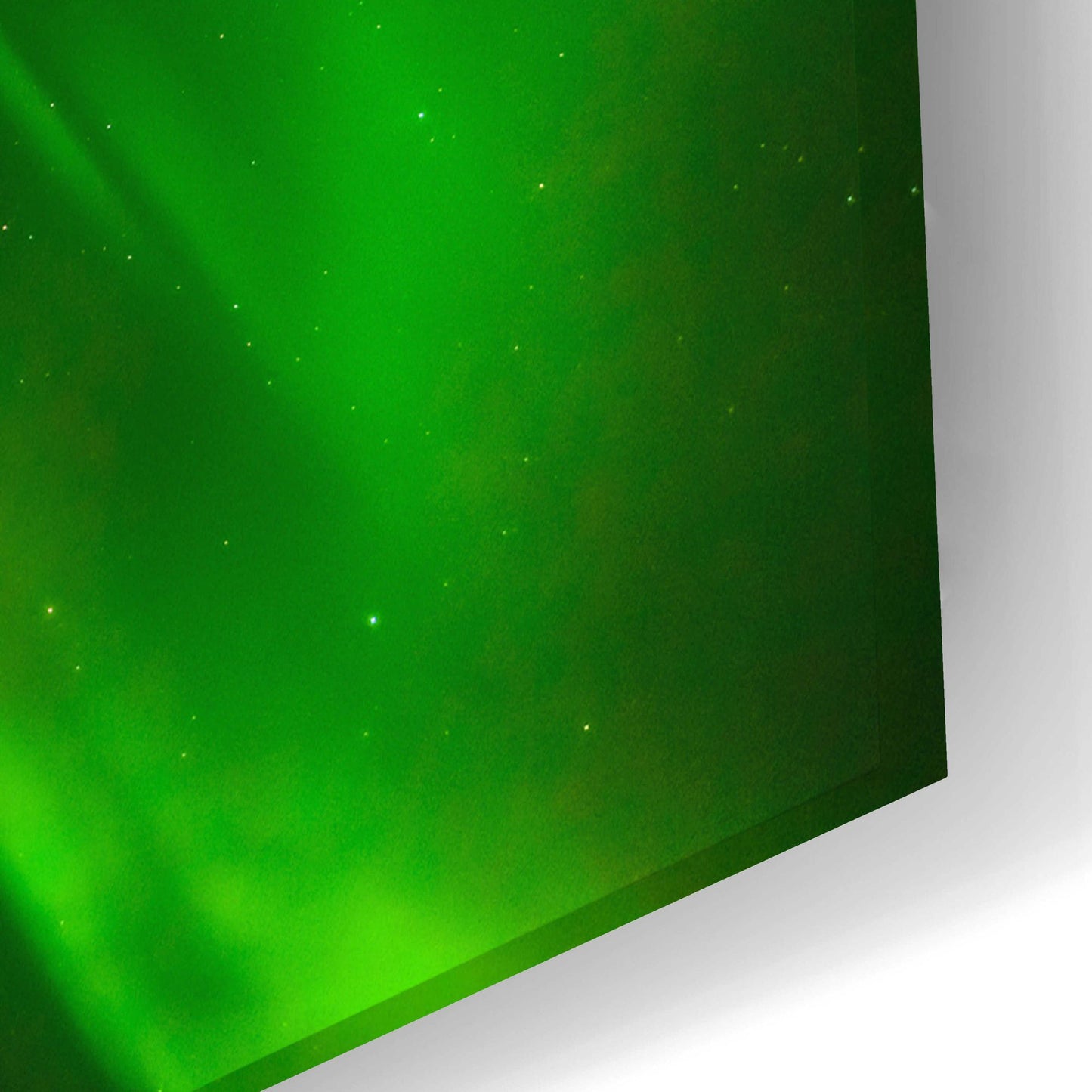 Epic Art 'A Beautiful Green Aurora Borealis' by Epic Portfolio, Acrylic Glass Wall Art,24x16