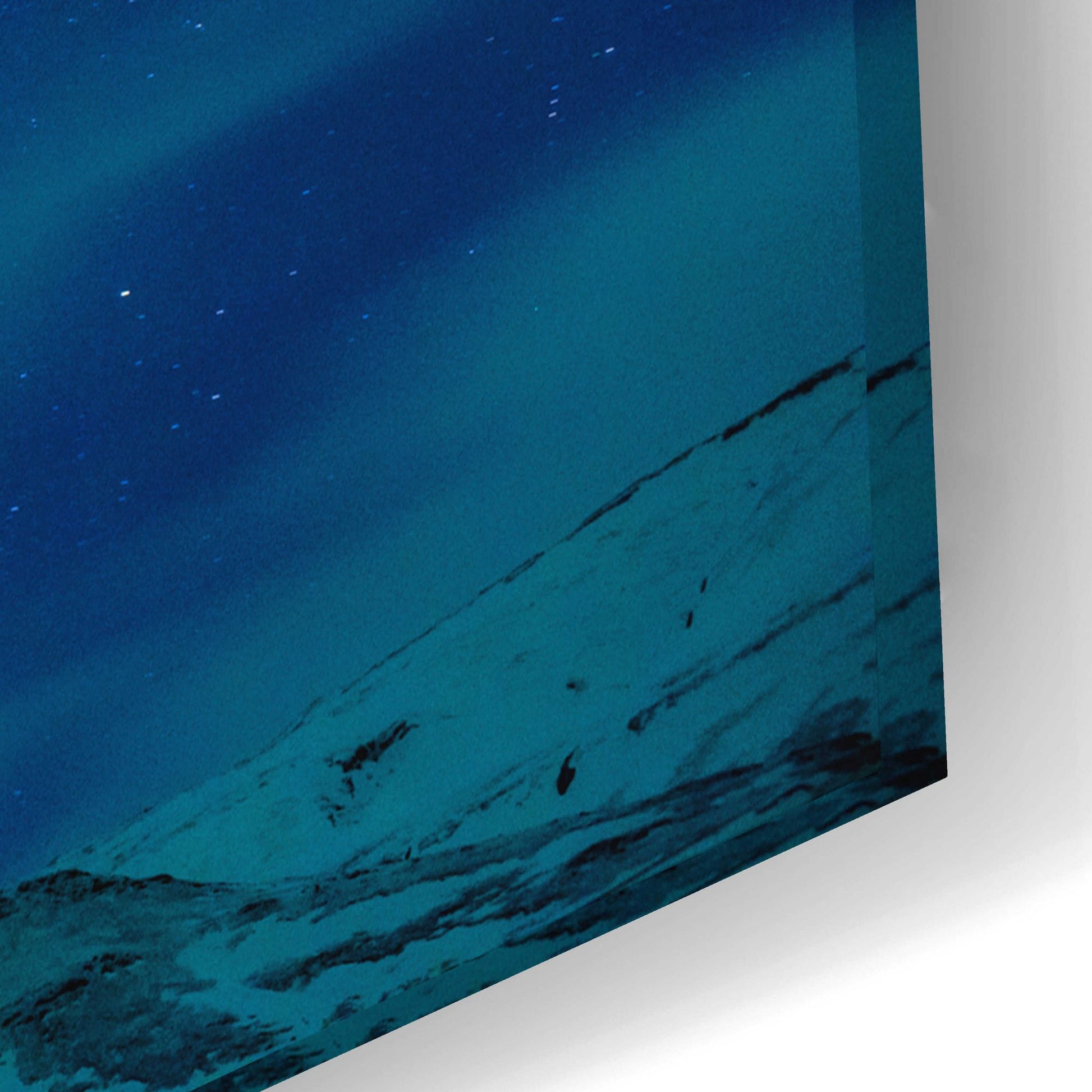 Epic Art 'Amazing Northern Lights Blue' by Epic Portfolio, Acrylic Glass Wall Art,24x16