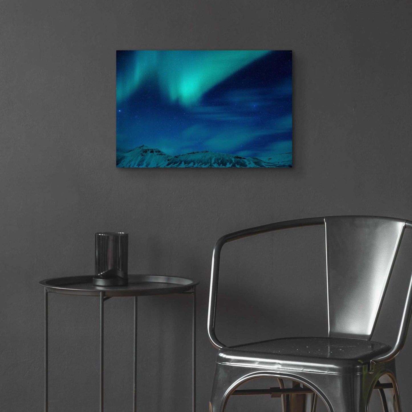 Epic Art 'Amazing Northern Lights Blue' by Epic Portfolio, Acrylic Glass Wall Art,24x16