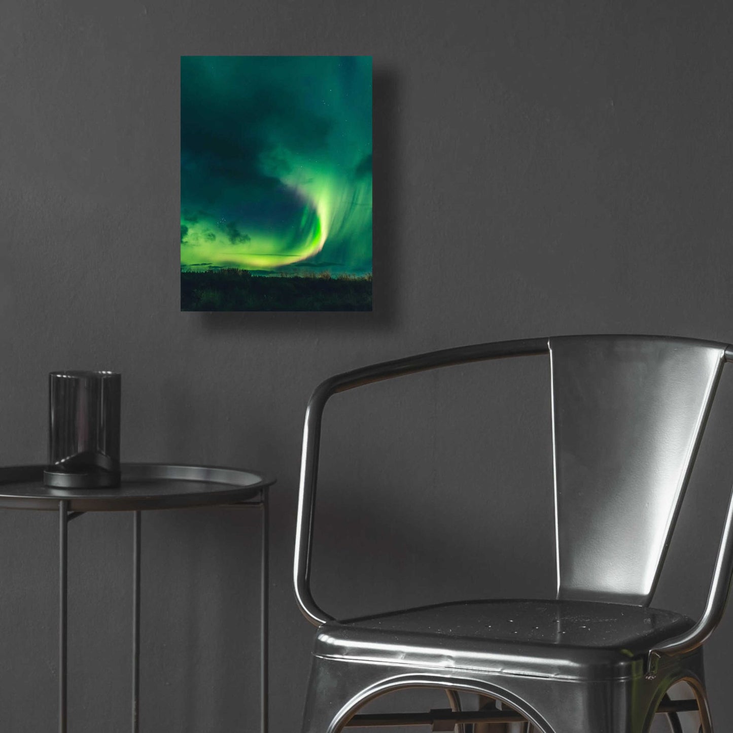 Epic Art 'Amazing Northern Lights Green' by Epic Portfolio, Acrylic Glass Wall Art,12x16