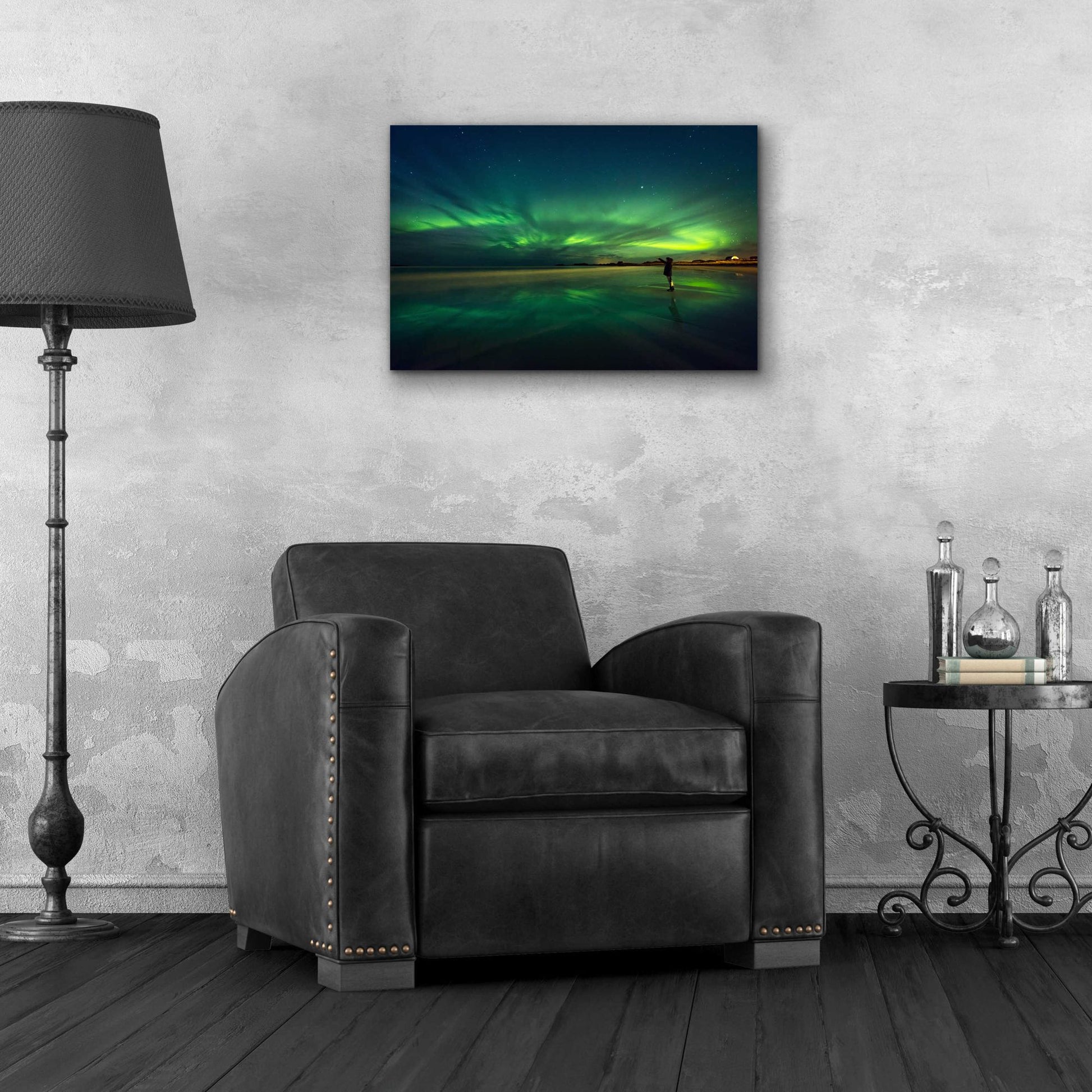 Epic Art 'Amazing View On The Northern Lights' by Epic Portfolio, Acrylic Glass Wall Art,24x16